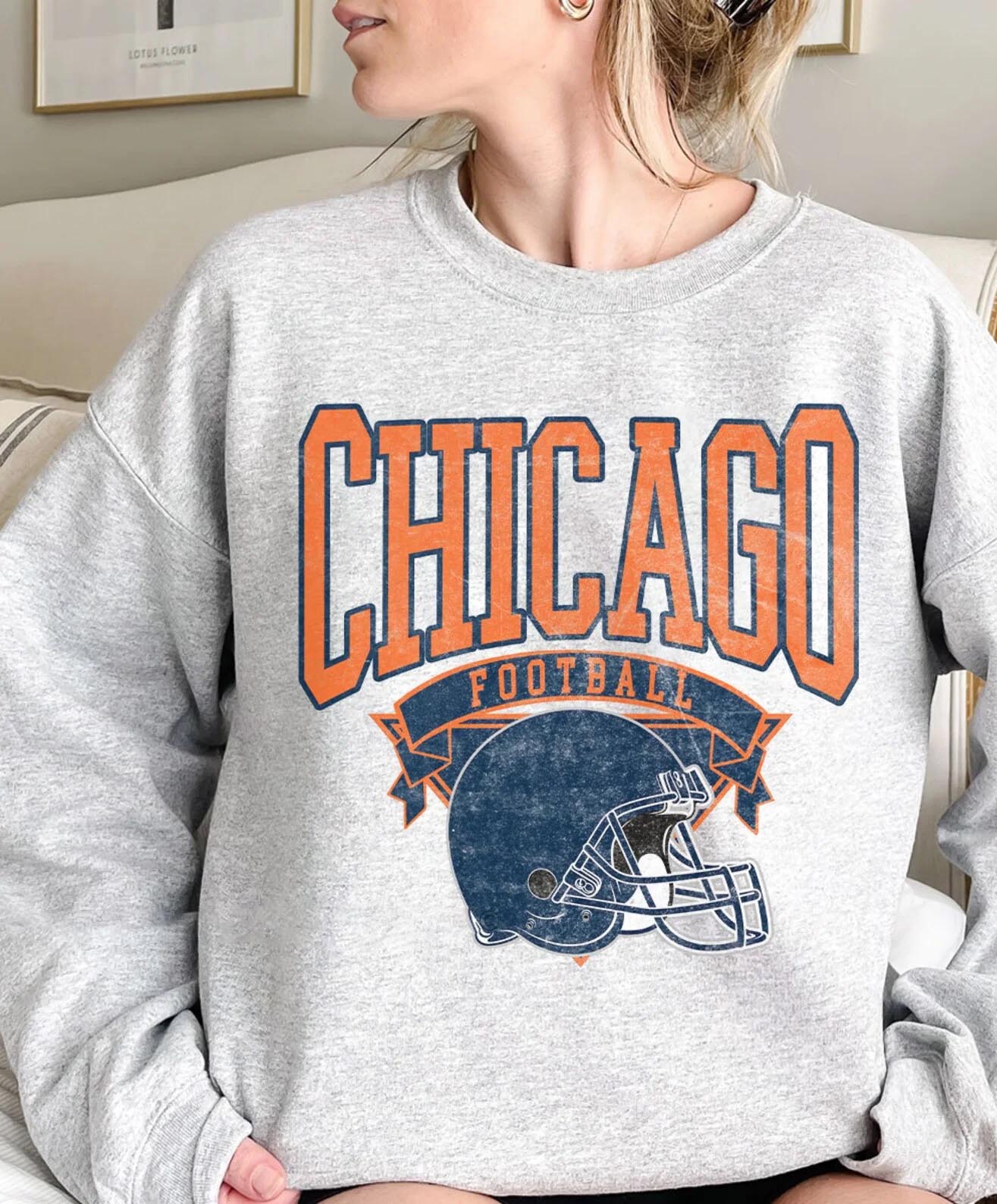 Vintage Retro Hometown Football Pullover Sweatshirt