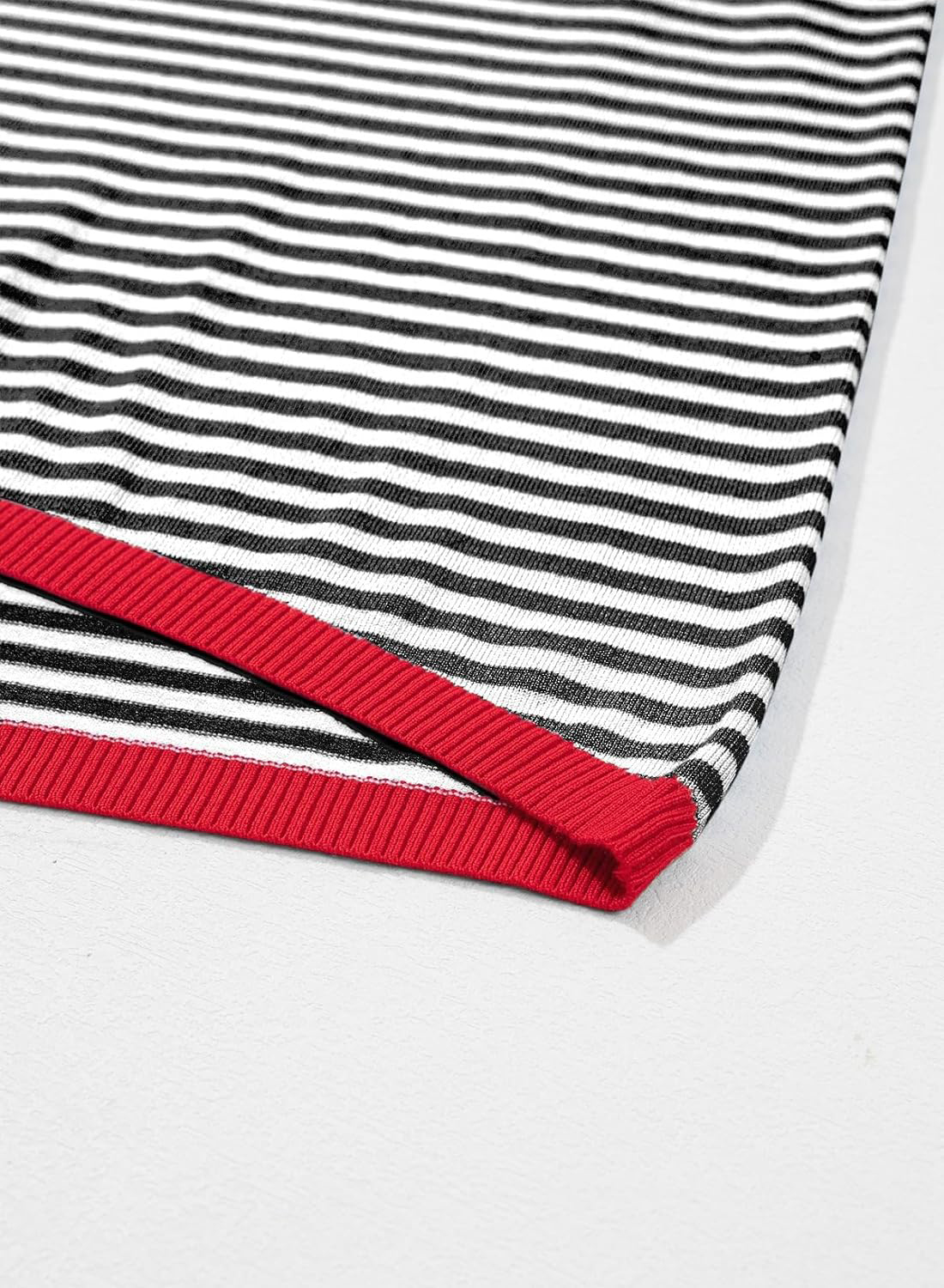 Womens Summer Tops 2024 Casual Striped Color Block