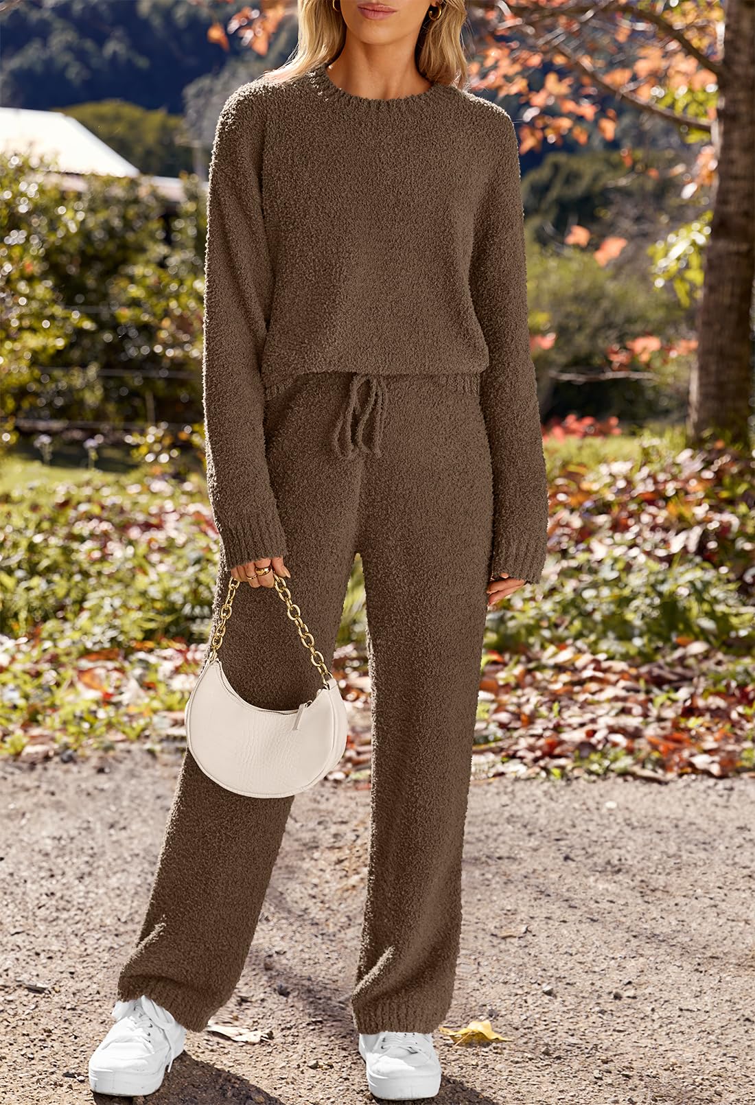 HOT SALE Women's Fuzzy Fleece Lounge Sets 2 Piece Outfits