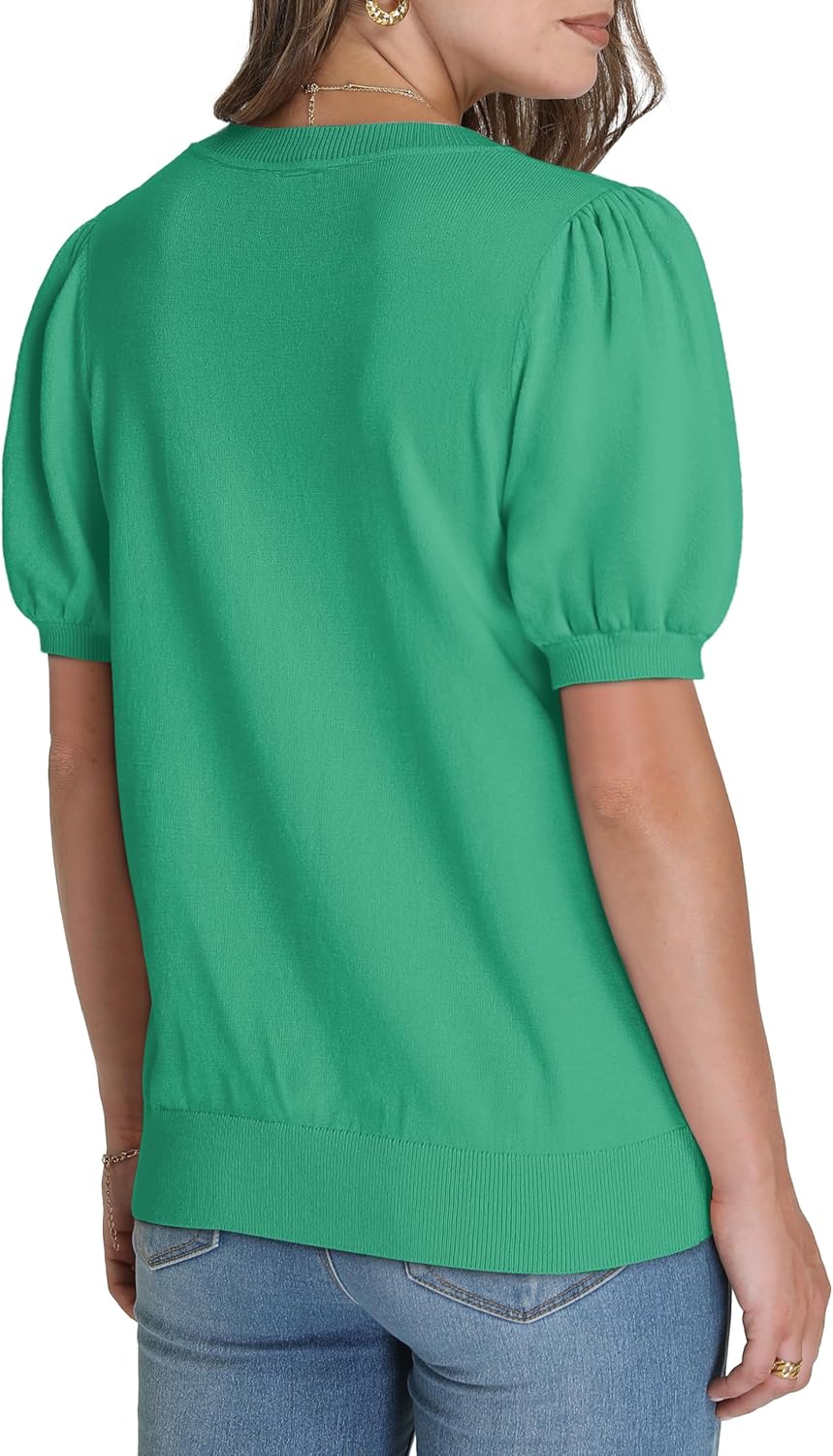 Women's Puff Short Sleeve Spring Summer Tops