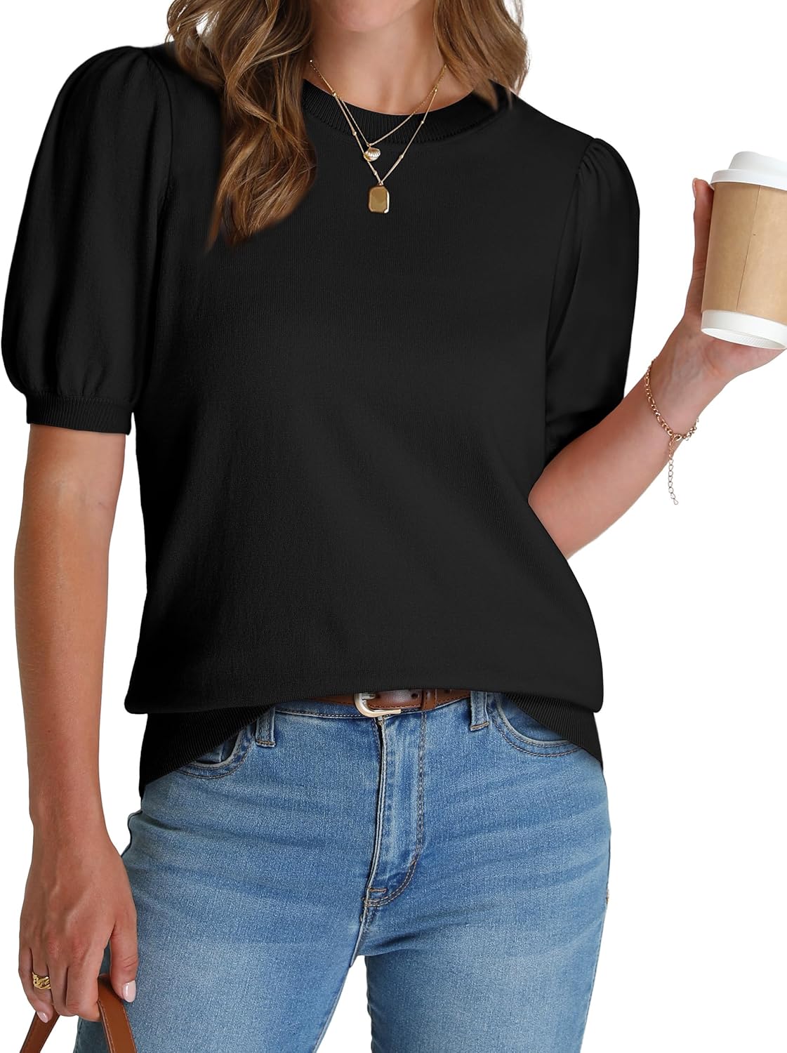 Women's Puff Short Sleeve Spring Summer Tops