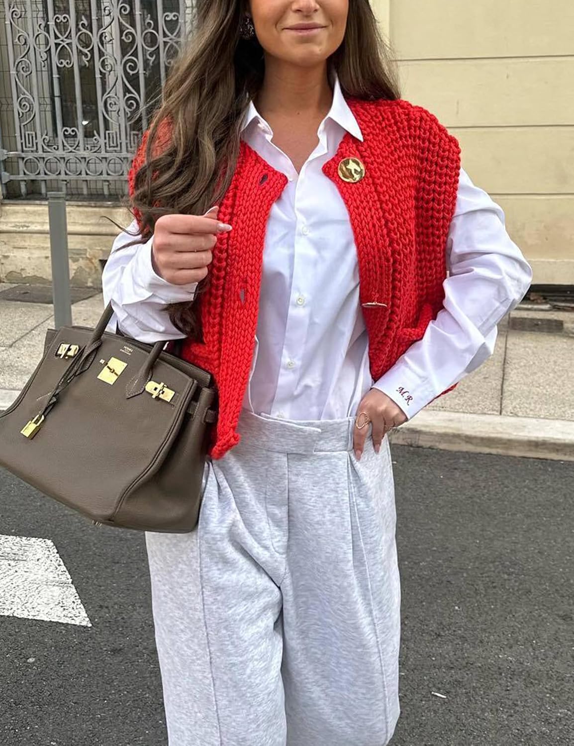 Super Soft Chic Cropped Knitted Chunky Sweater Vest