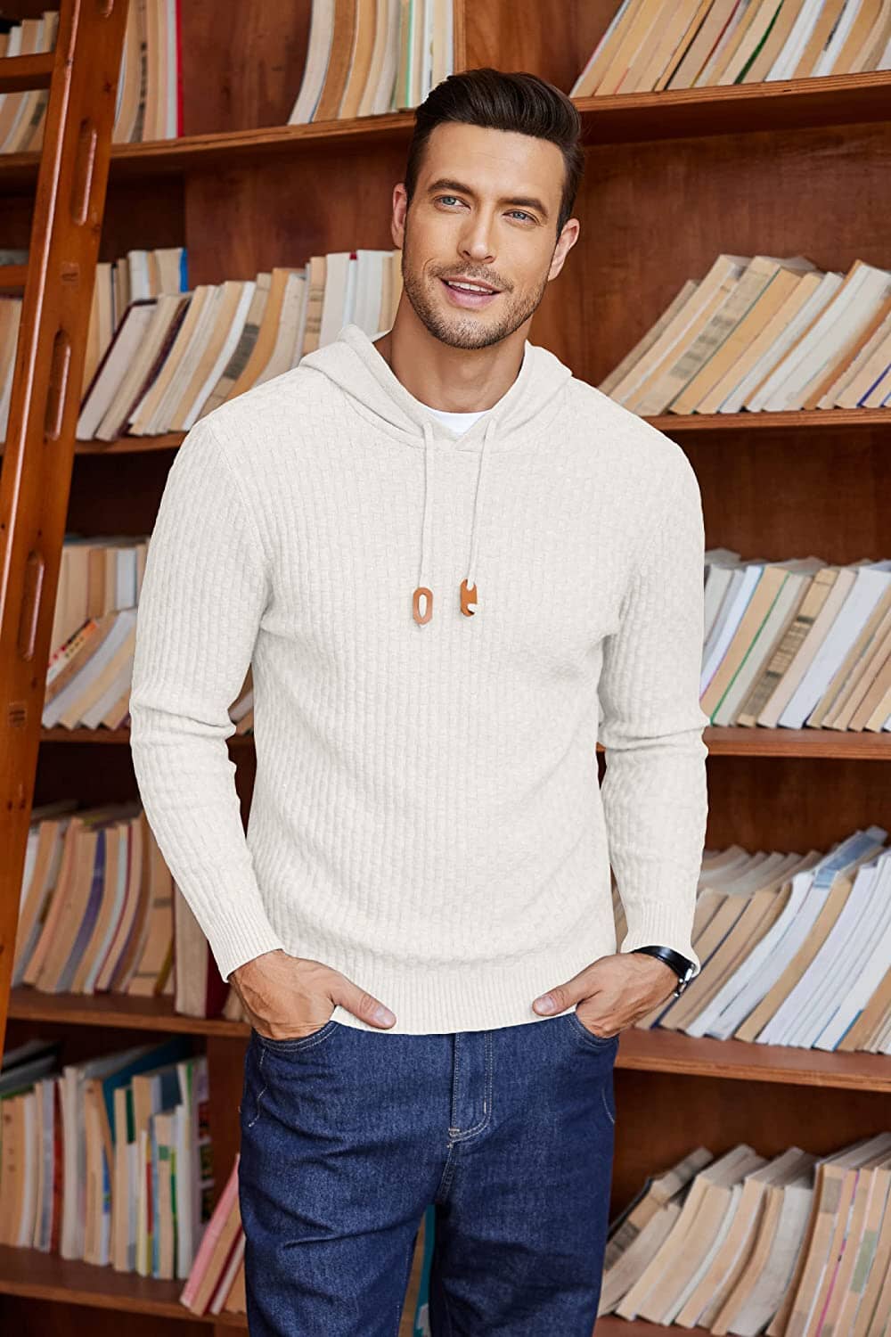 Solid Knitted Pullover Hooded Sweatshirt (BUY 2 FREE SHIPPING)