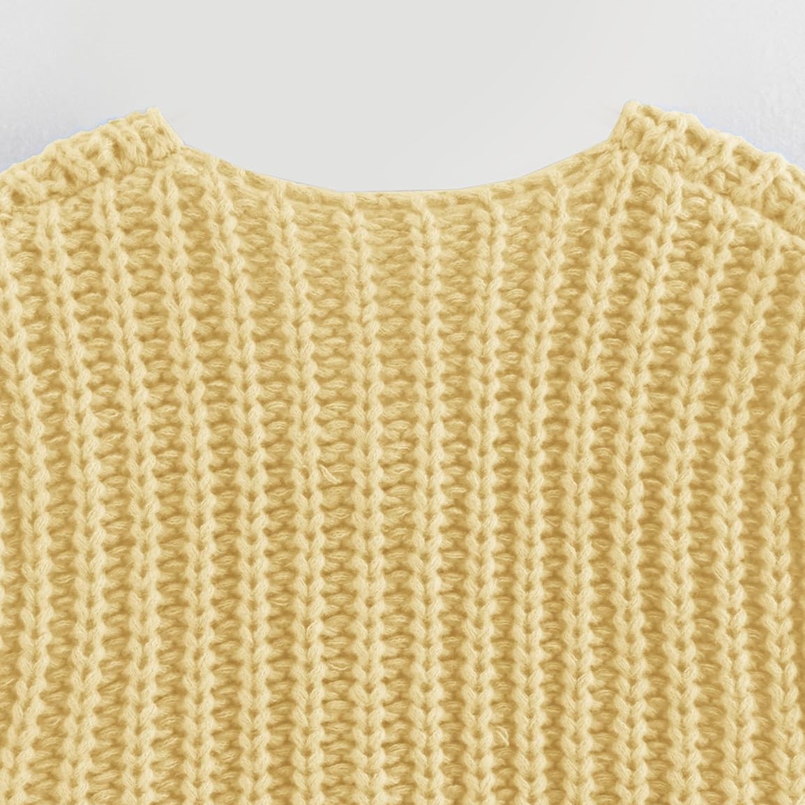 Super Soft Chic Cropped Knitted Chunky Sweater Vest