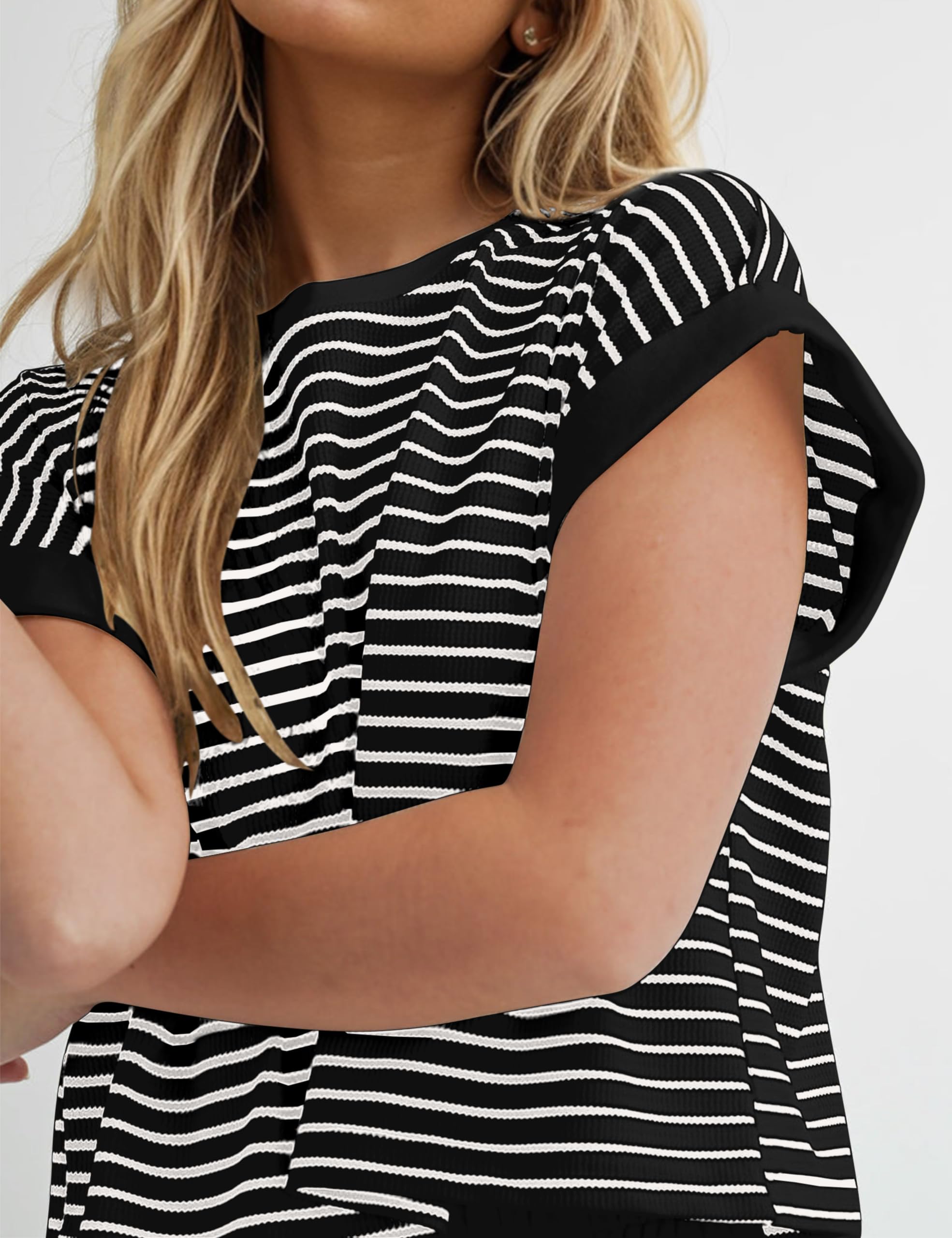 Women Summer 2 Piece Ribbed Pajama Set(Buy 2 Free Shipping)