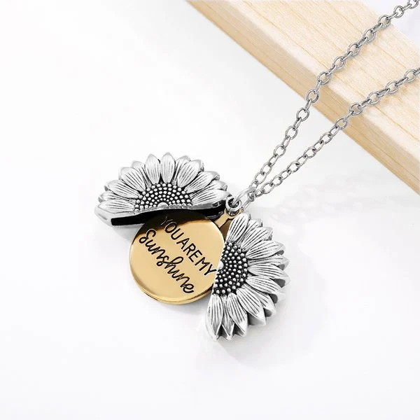 🎄Christmas Pre-sale🎁"You Are My Sunshine" Sunflower Necklace🌻