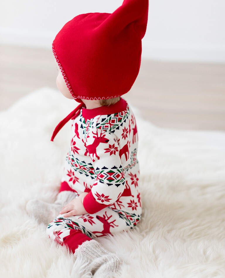 Dear Deer Family Pajamas 2-piece Set-Pink Laura