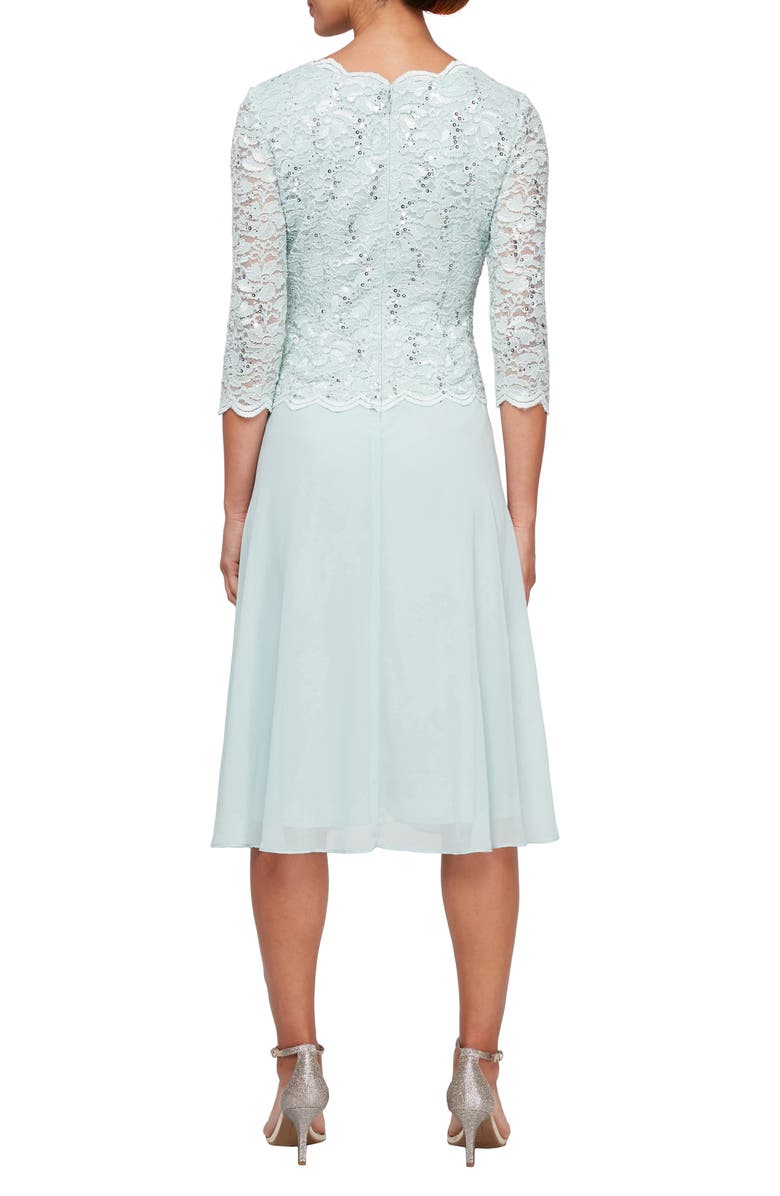 Jewel Neck Two-Piece Cocktail Dress