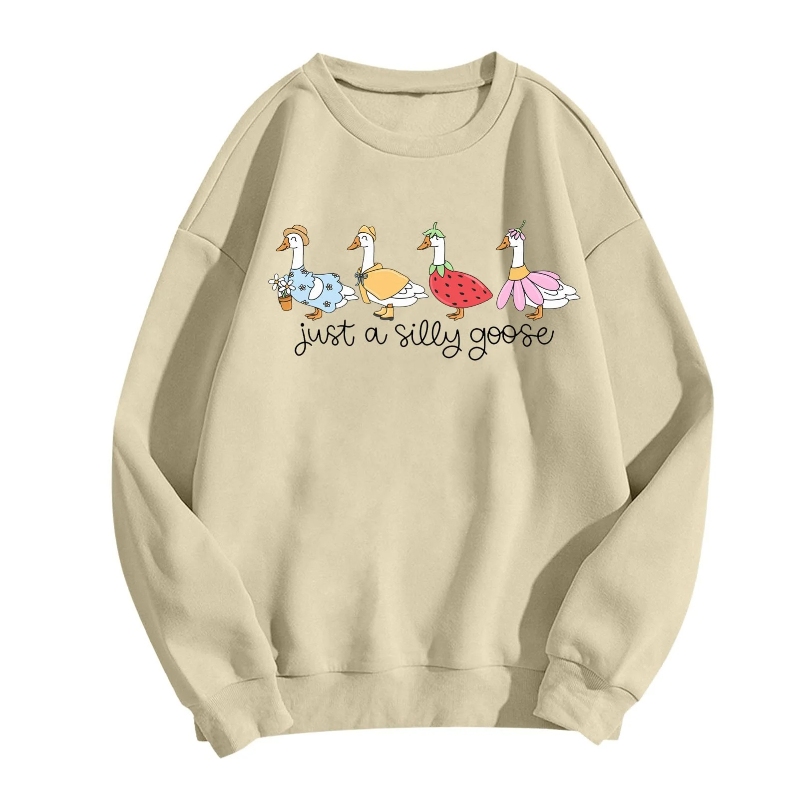 Just A Silly Goose Funny Graphic Sweatshirt