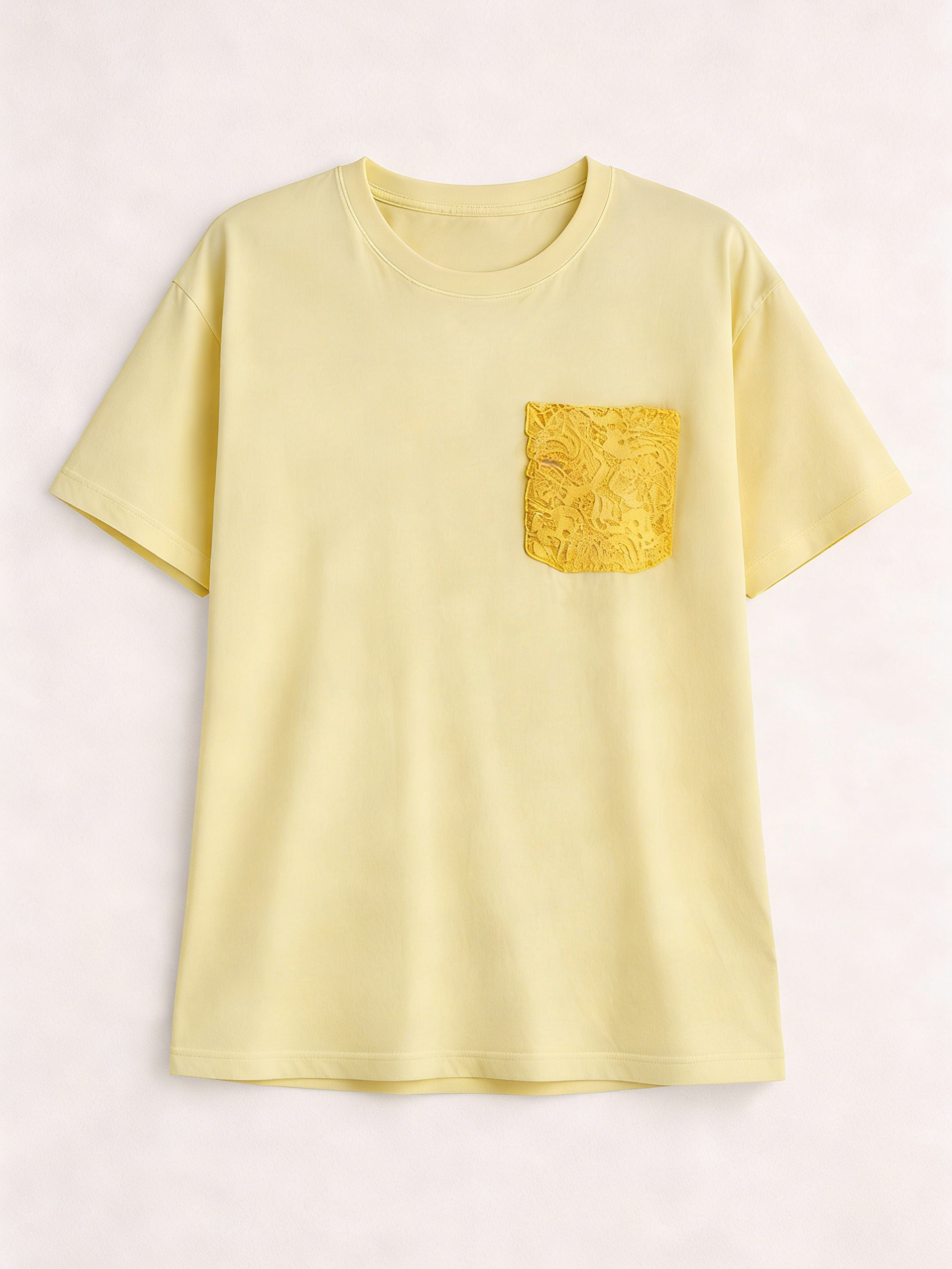 Women's Lace Pocket Versatile T-Shirt