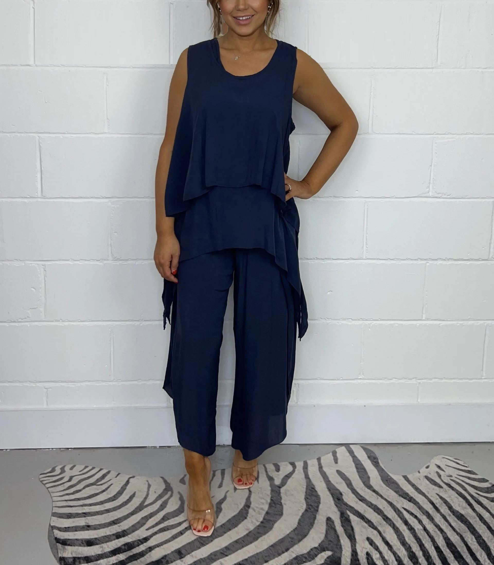 2024 Women's Oversize Trouser & Sleeveless Top