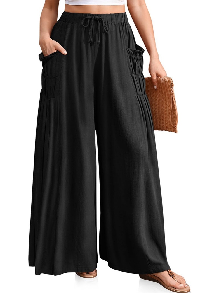 Women's Linen Palazzo Pants (buy 2 free shipping)