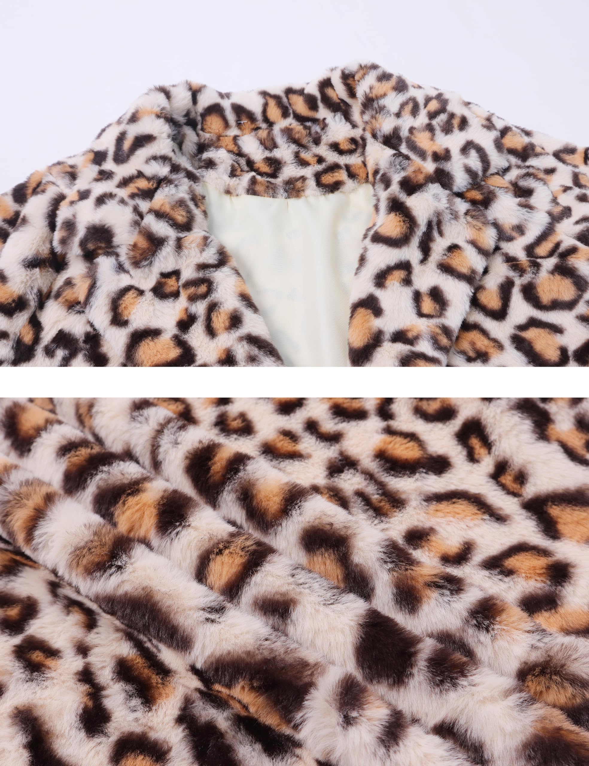 HOT SALE Women's Faux Fur Jackets Leopard Coats