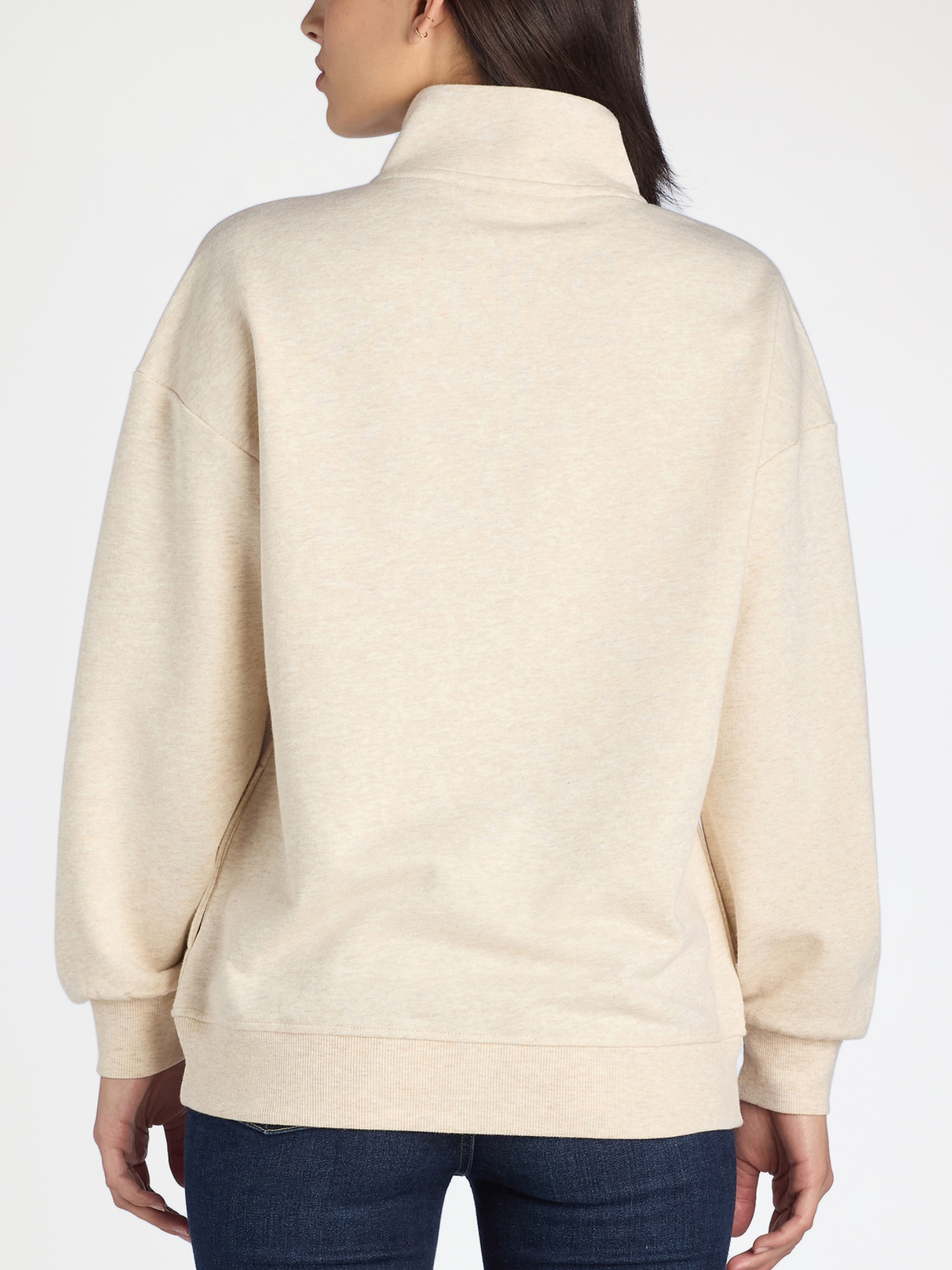 Women's Mock Neck Henley Pullover Sweatshirt (Buy 2 Free Shipping)