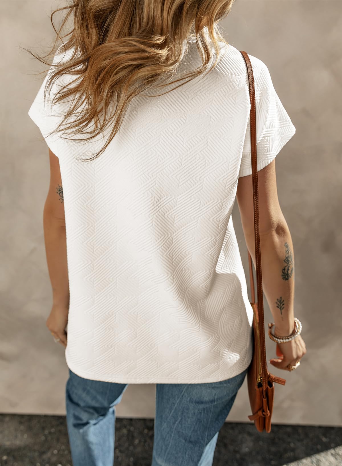 2025 New Women's Casual Collared V Neck Short Sleeve T Shirt(buy 2 free shipping)