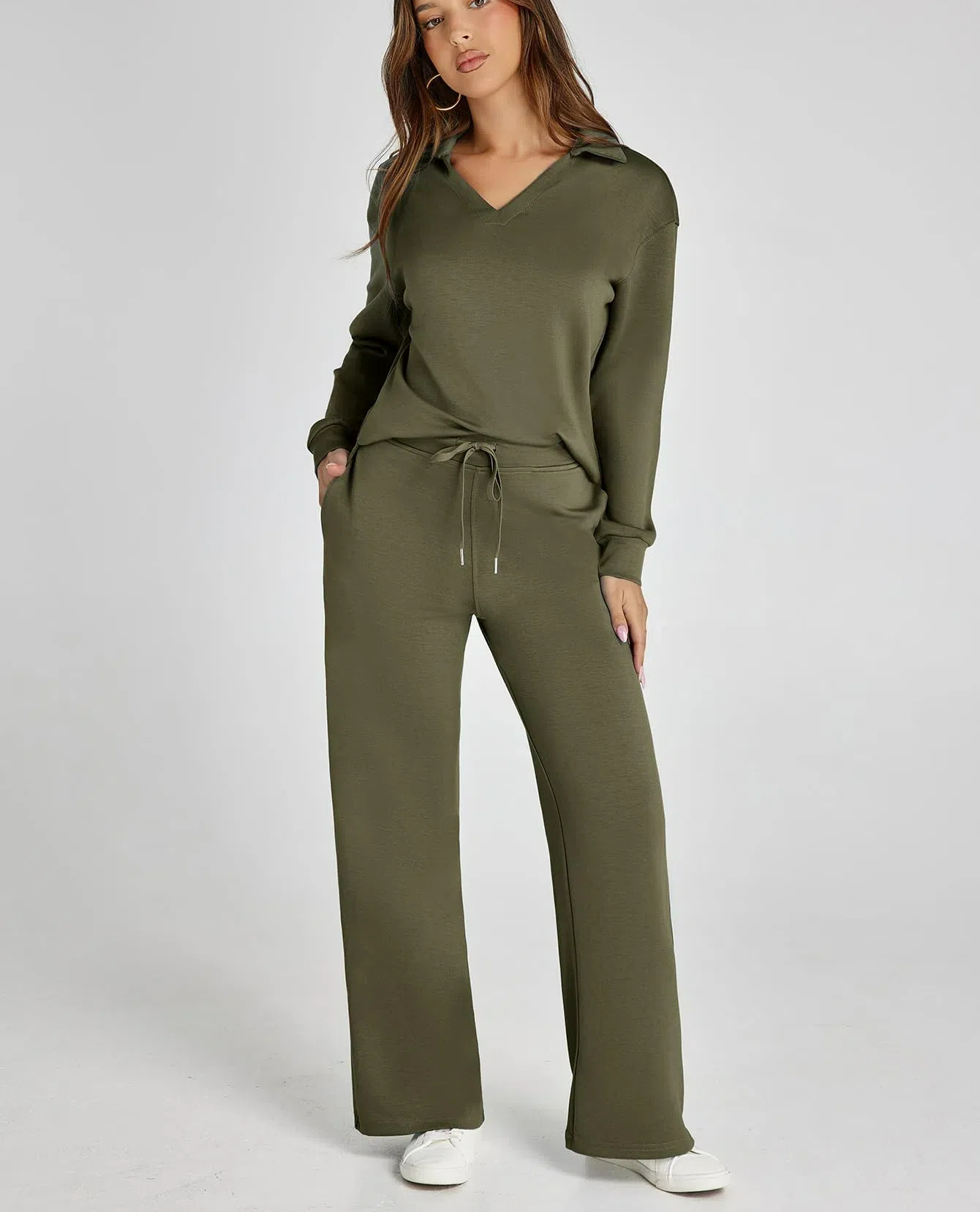 Women's 2 Piece Sets Outfits Casual Long Sleeve Sweatsuits  Sets