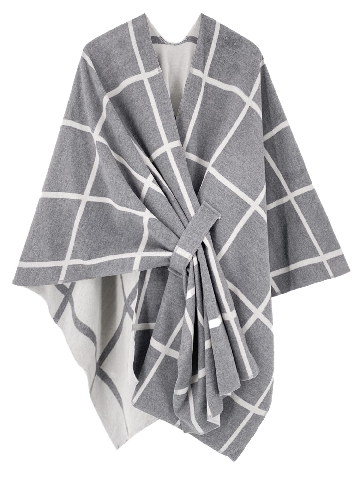 Women's Shawl Wrap Poncho Ruana Cape Open Front Cardigan Shawls