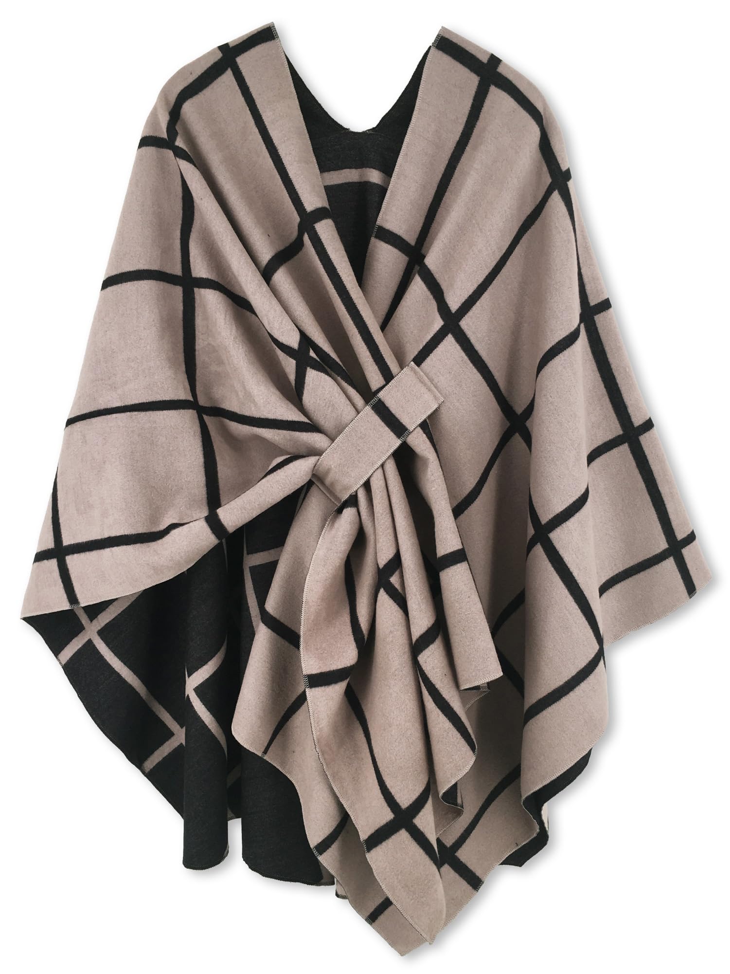 Women's Shawl Wrap Poncho Ruana Cape Open Front Cardigan Shawls