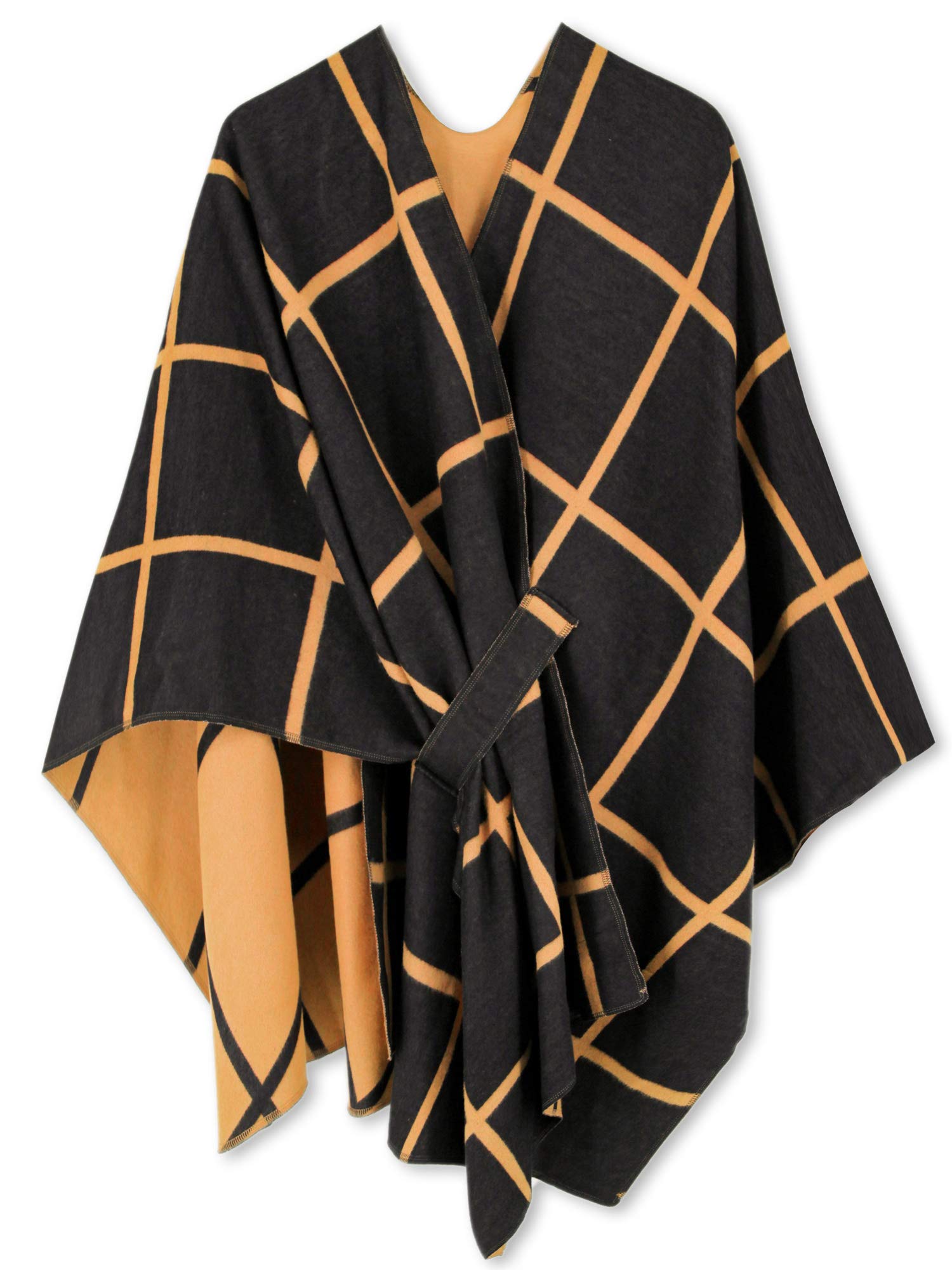 Women's Shawl Wrap Poncho Ruana Cape Open Front Cardigan Shawls