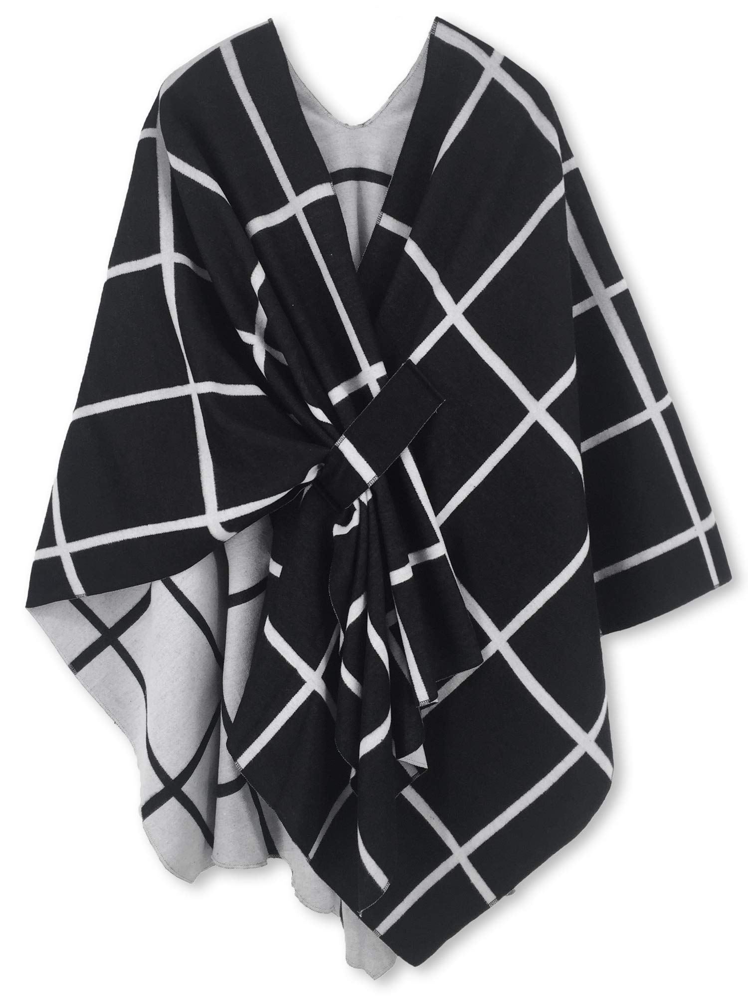 Women's Shawl Wrap Poncho Ruana Cape Open Front Cardigan Shawls