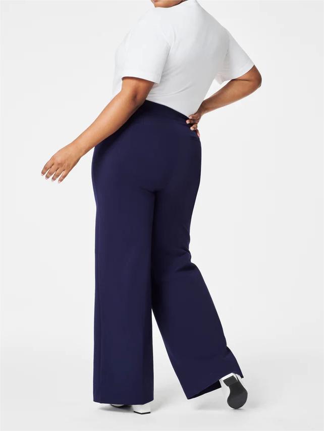 Button Wide Leg Pant