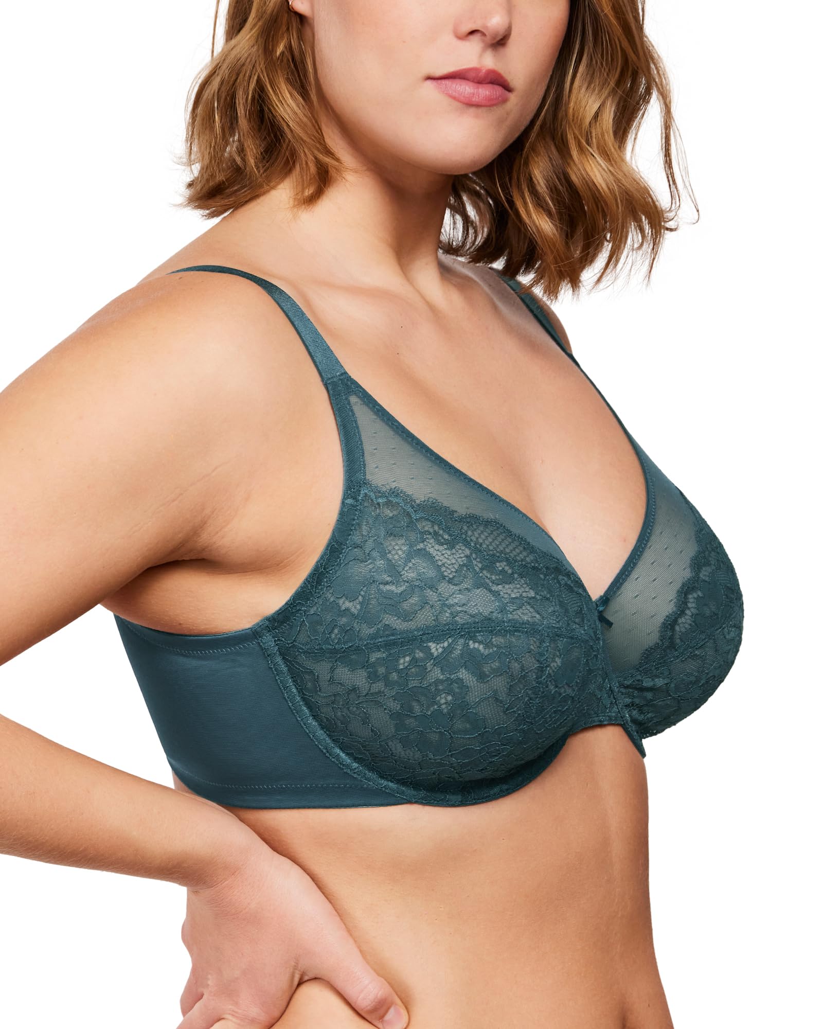 Women's Lace Unlined Full Coverage Underwire Bra (Buy 2 Free Shipping)