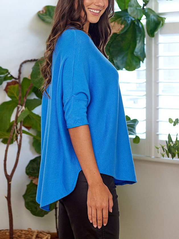 Super Soft Batwing Knit Half Sleeve Top 