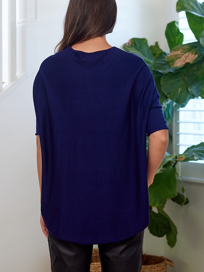 Super Soft Batwing Knit Half Sleeve Top 