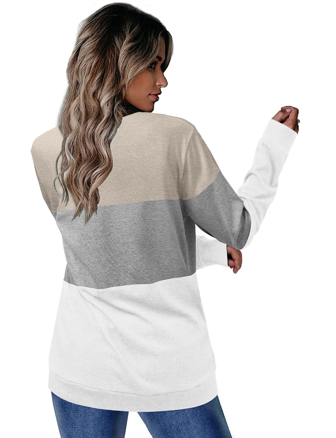 Women's Round Neck Colorblock Casual Top(Buy 2 Free Shipping)