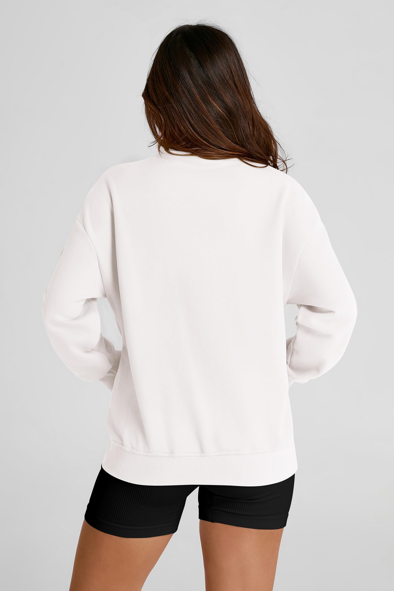 Women's Fashion Full Zip Up Loose Fit Sweatshirt Jacket With Pockets