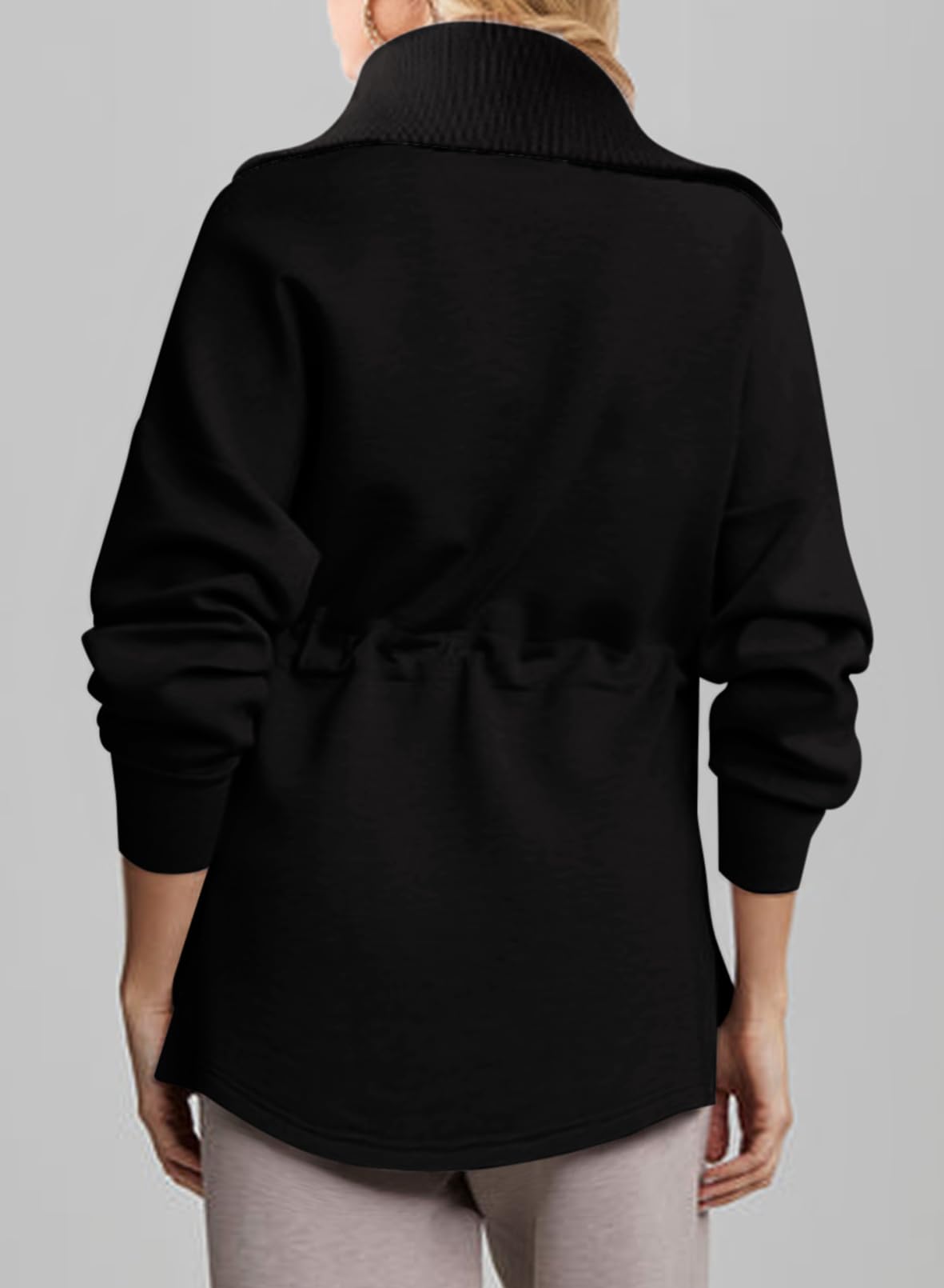  Womens Sweatshirt With Drawstring Waist