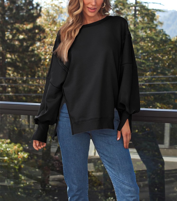 Women's Oversized Crew Neck Sweatshirt（Buy 2 Free Shipping）