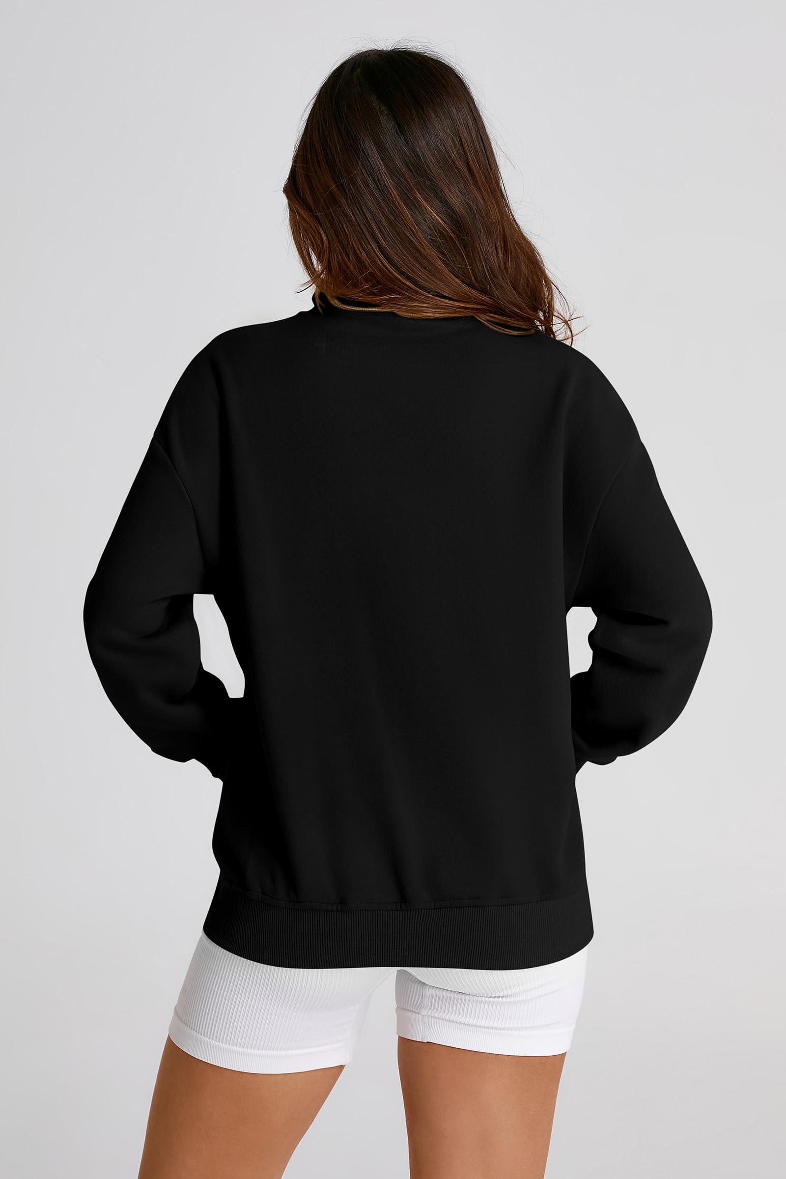 Women's Fashion Full Zip Up Loose Fit Sweatshirt Jacket With Pockets