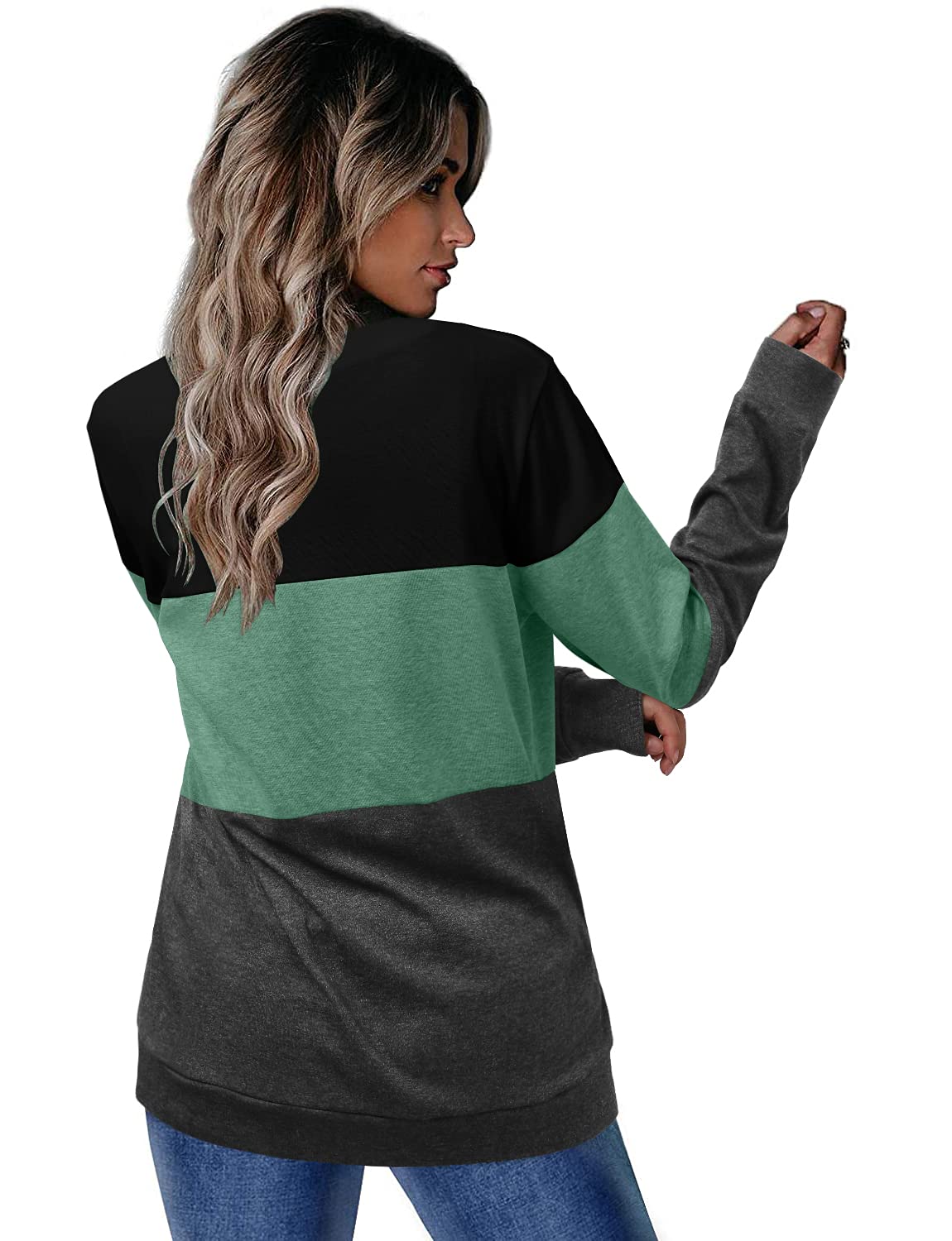 Women's Round Neck Colorblock Casual Top(Buy 2 Free Shipping)