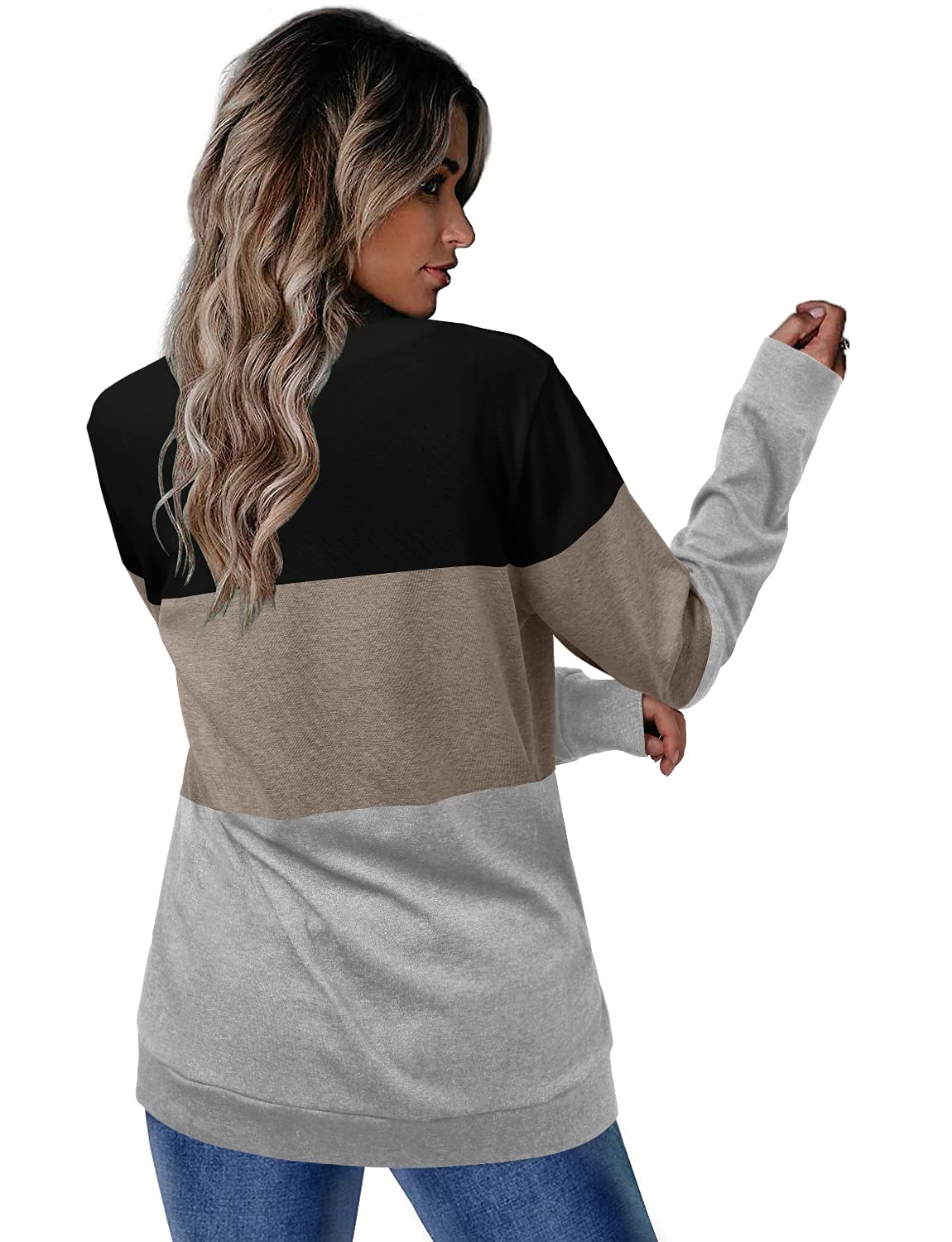 Women's Round Neck Colorblock Casual Top(Buy 2 Free Shipping)