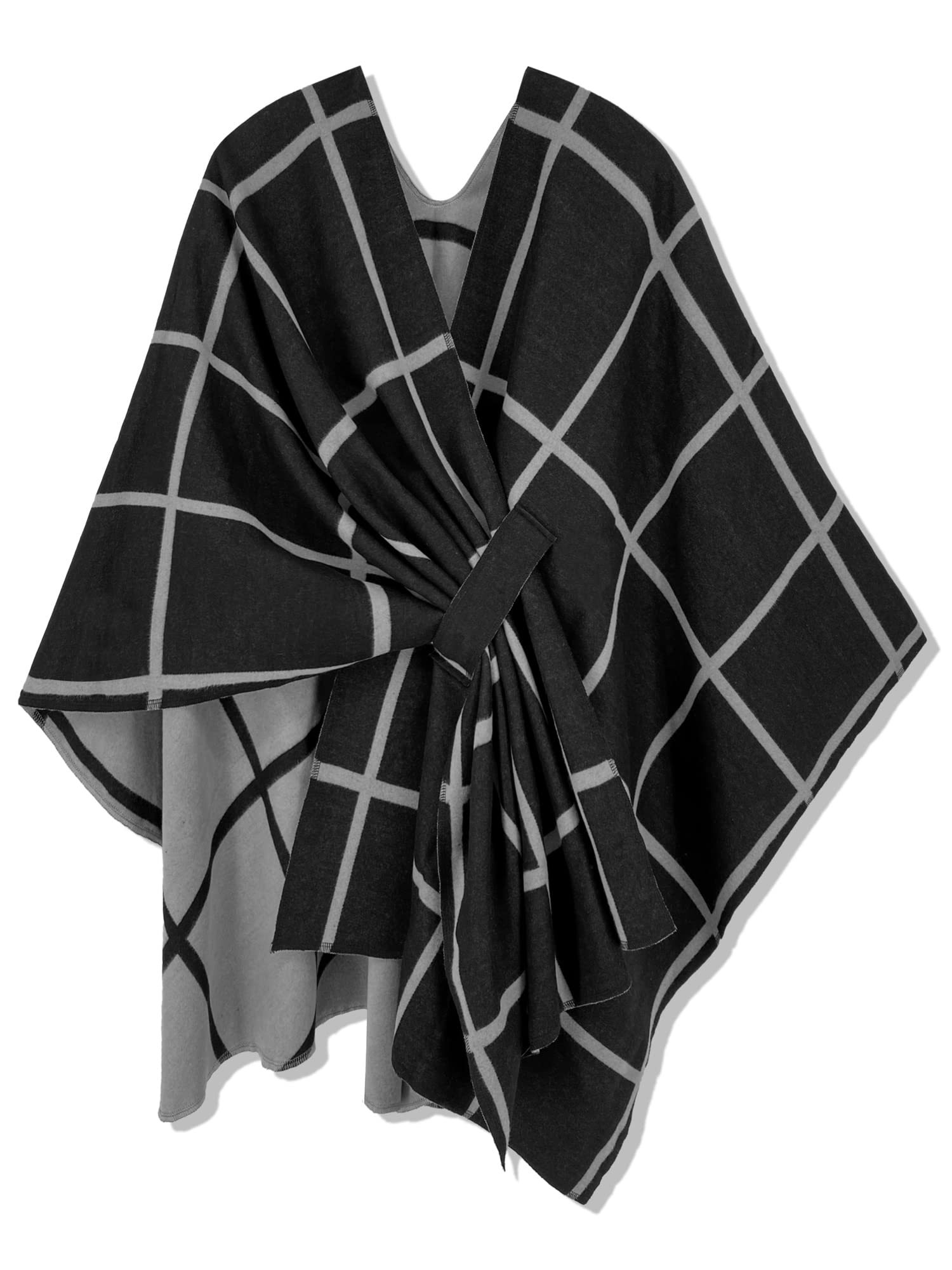 Women's Shawl Wrap Poncho Ruana Cape Open Front Cardigan Shawls