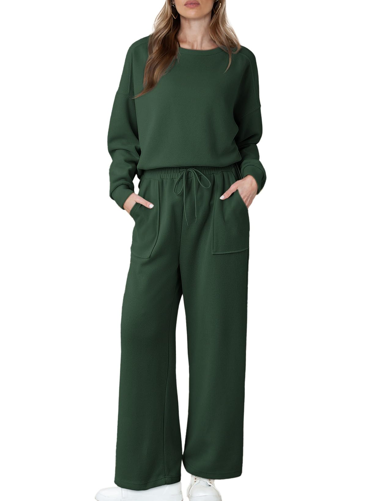 Women's Casual Cotton Long Sleeve Knit Tops And Pants Lounge Set (BUY 2 10% OFF)
