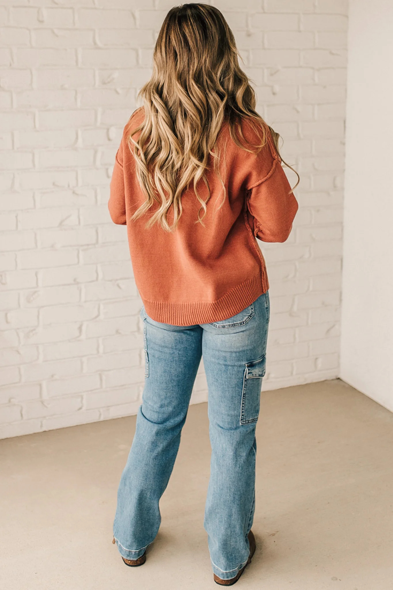 Women's Open Front Button Up Knit Cardigan Sweater with Pockets