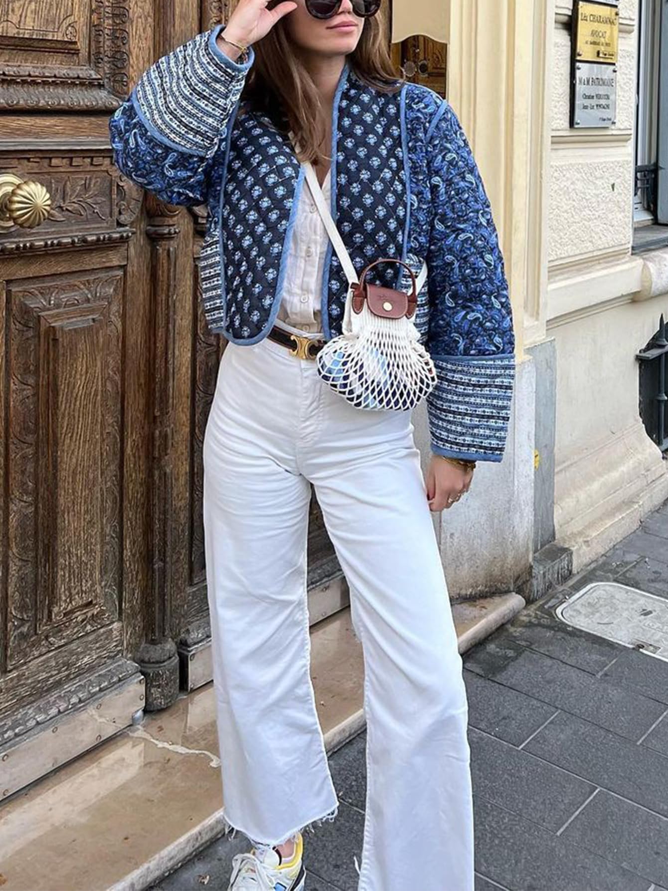 Women's  Floral Print Quilted Puffer Jackets 