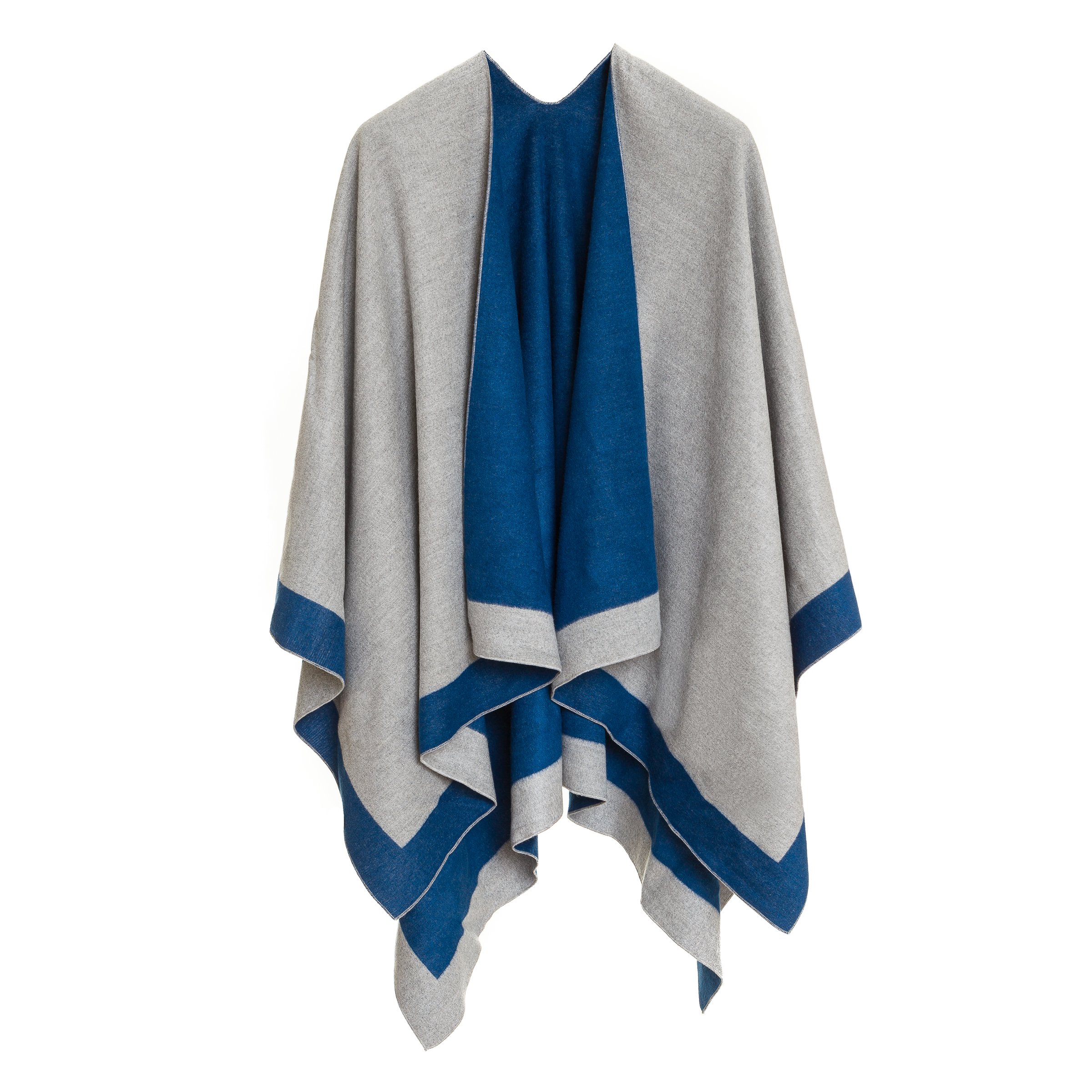 Women's Shawl Wrap Poncho Ruana Cape Cardigan Sweater Open Front 