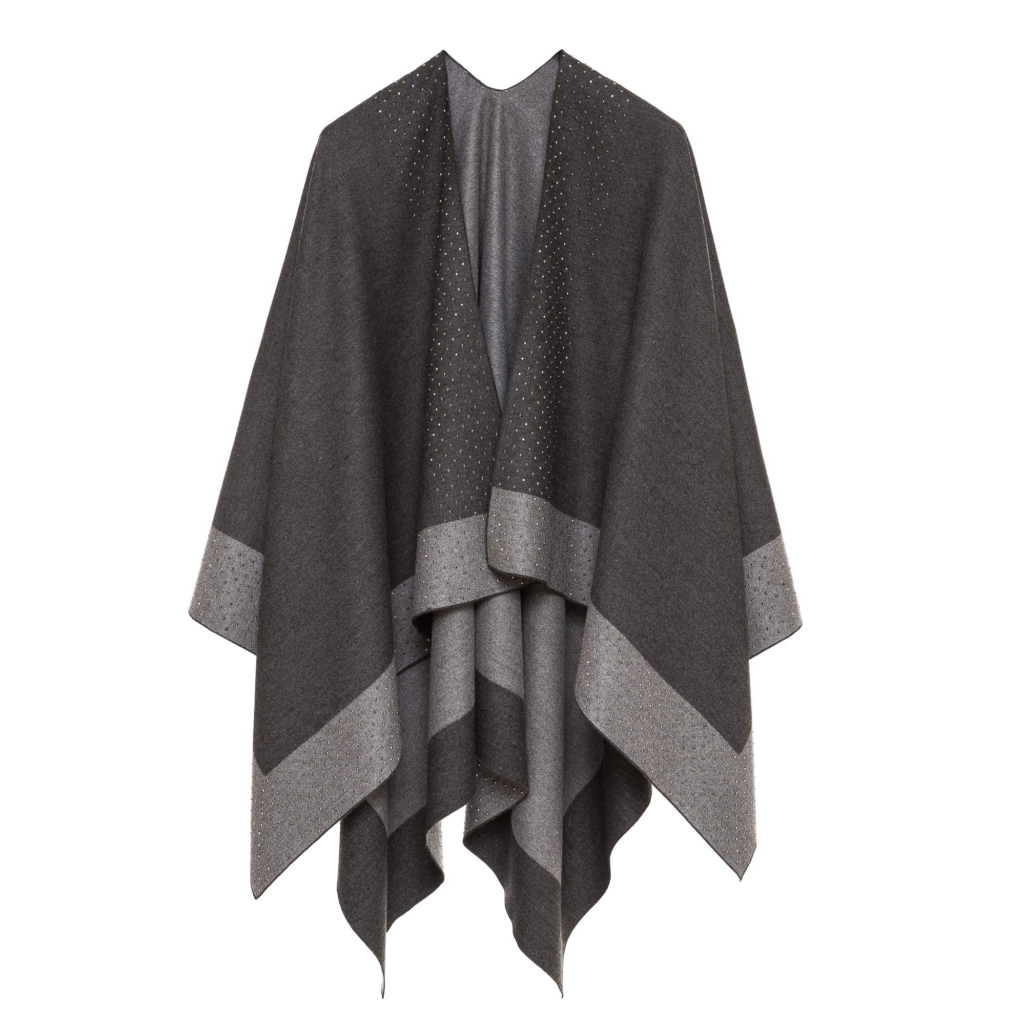 Women's Shawl Wrap Poncho Ruana Cape Cardigan Sweater Open Front 