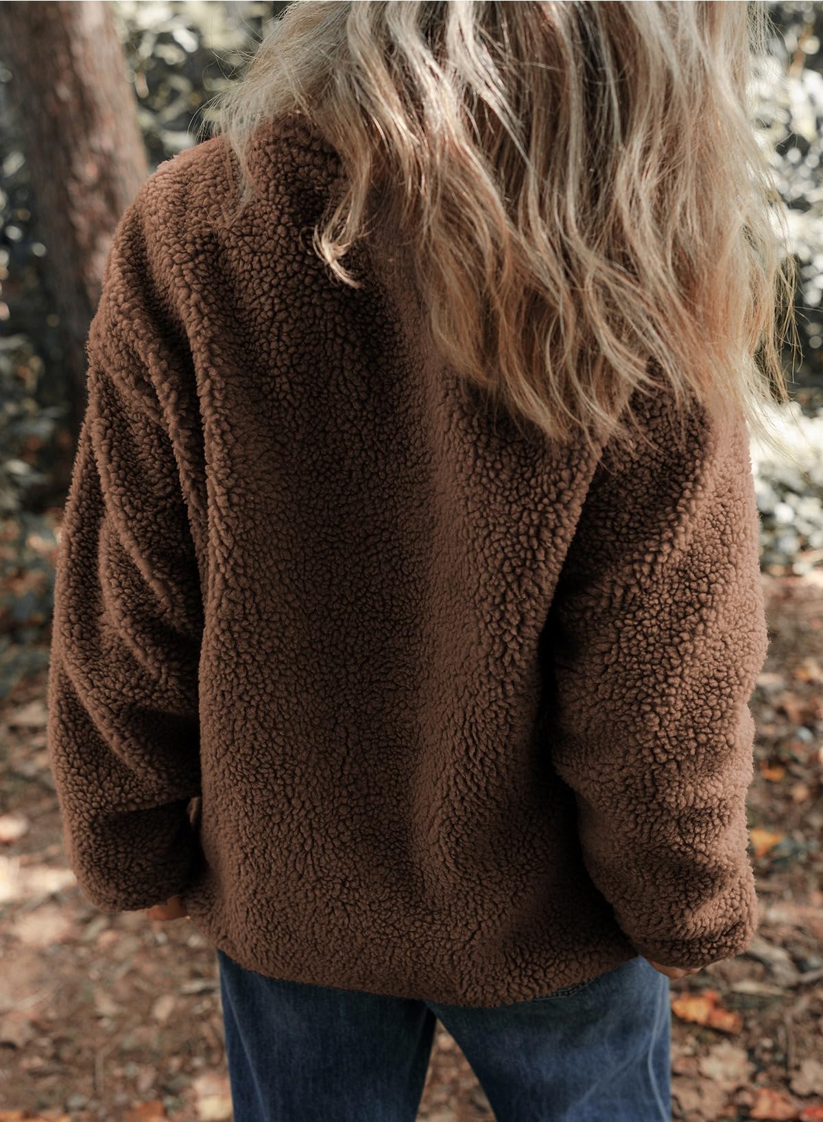 Womens Winter Trendy Full Zipper Fleece Jackets with Pockets