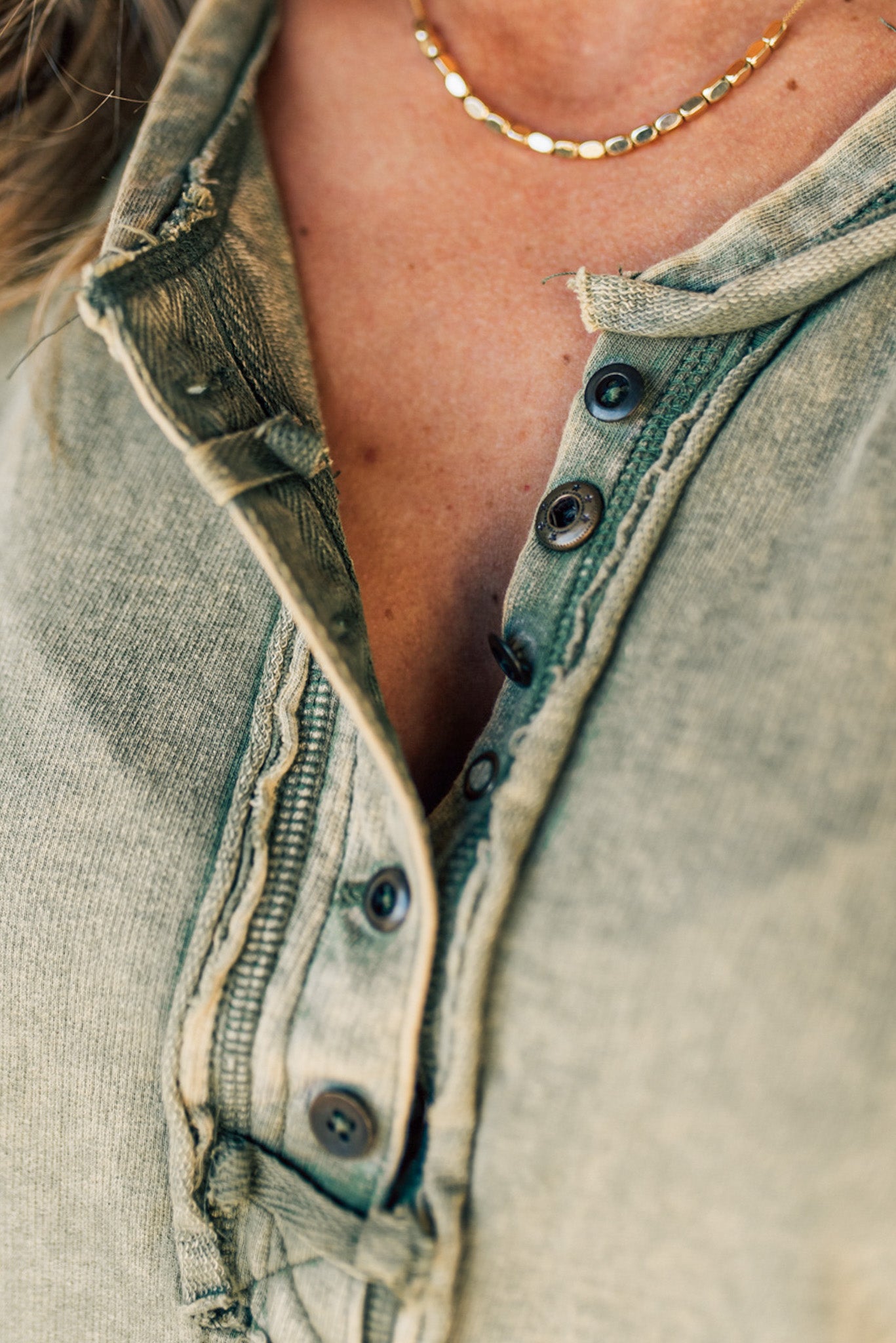 🔥2024 Summer Hot🔥Button Mix Washed Henley Tank(buy 2 10% OFF)