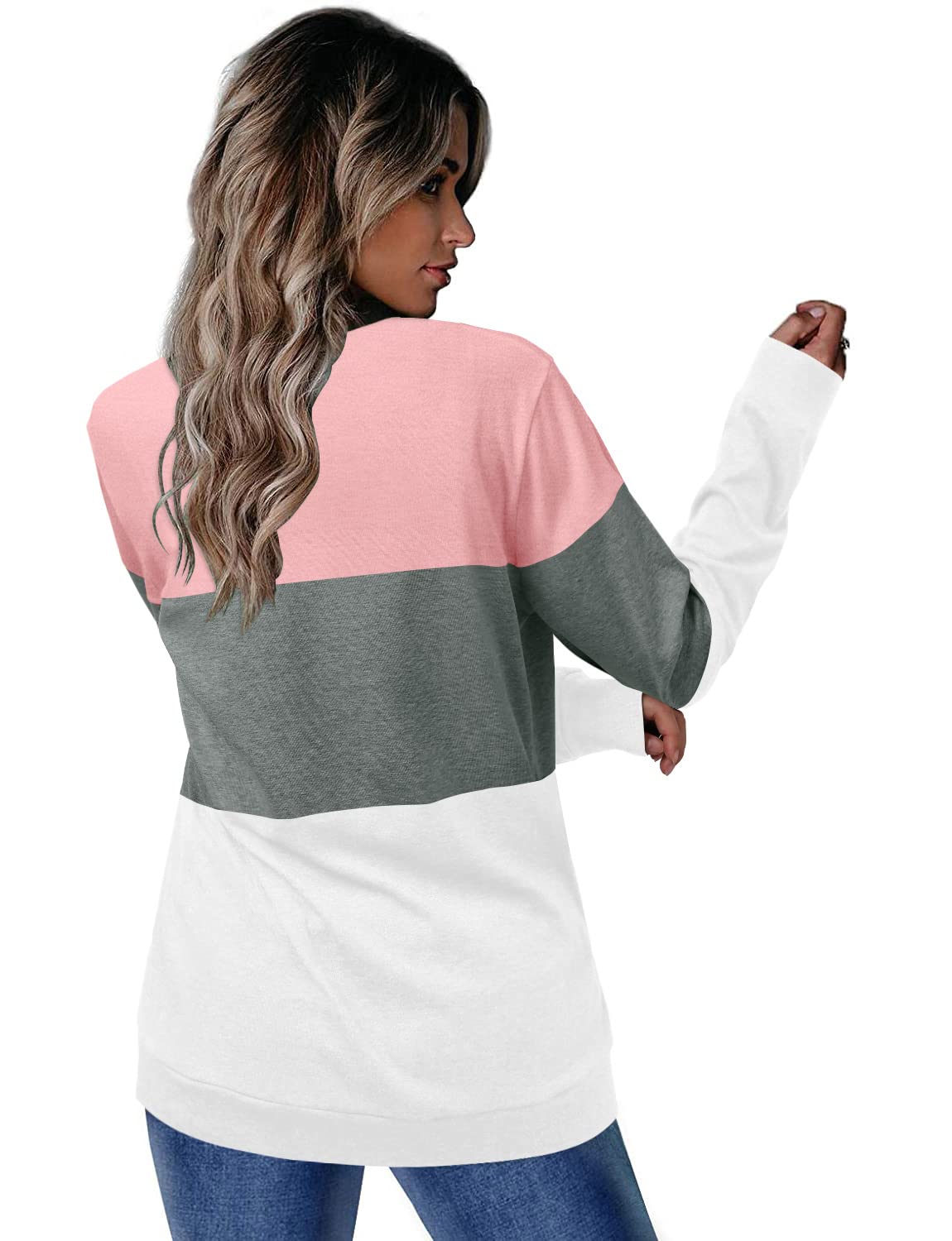 Women's Round Neck Colorblock Casual Top(Buy 2 Free Shipping)