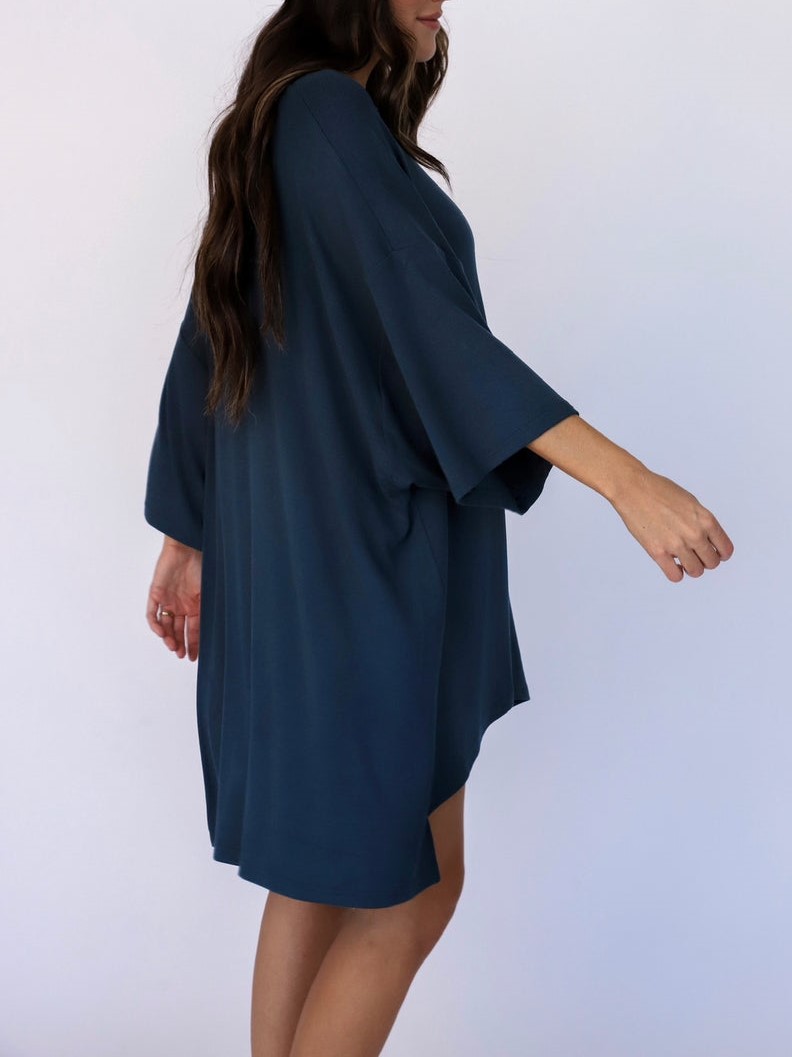 Mid-sleeve Shorts Casual Set