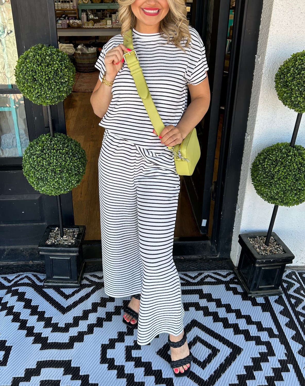 Women's Casual Striped Two Piece Set (Buy 2 Free Shipping)