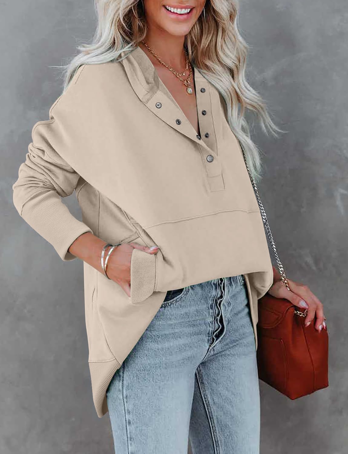 2024 Hot Sale Women's Snap Front Lounge Hoodie(50% OFF!!!)