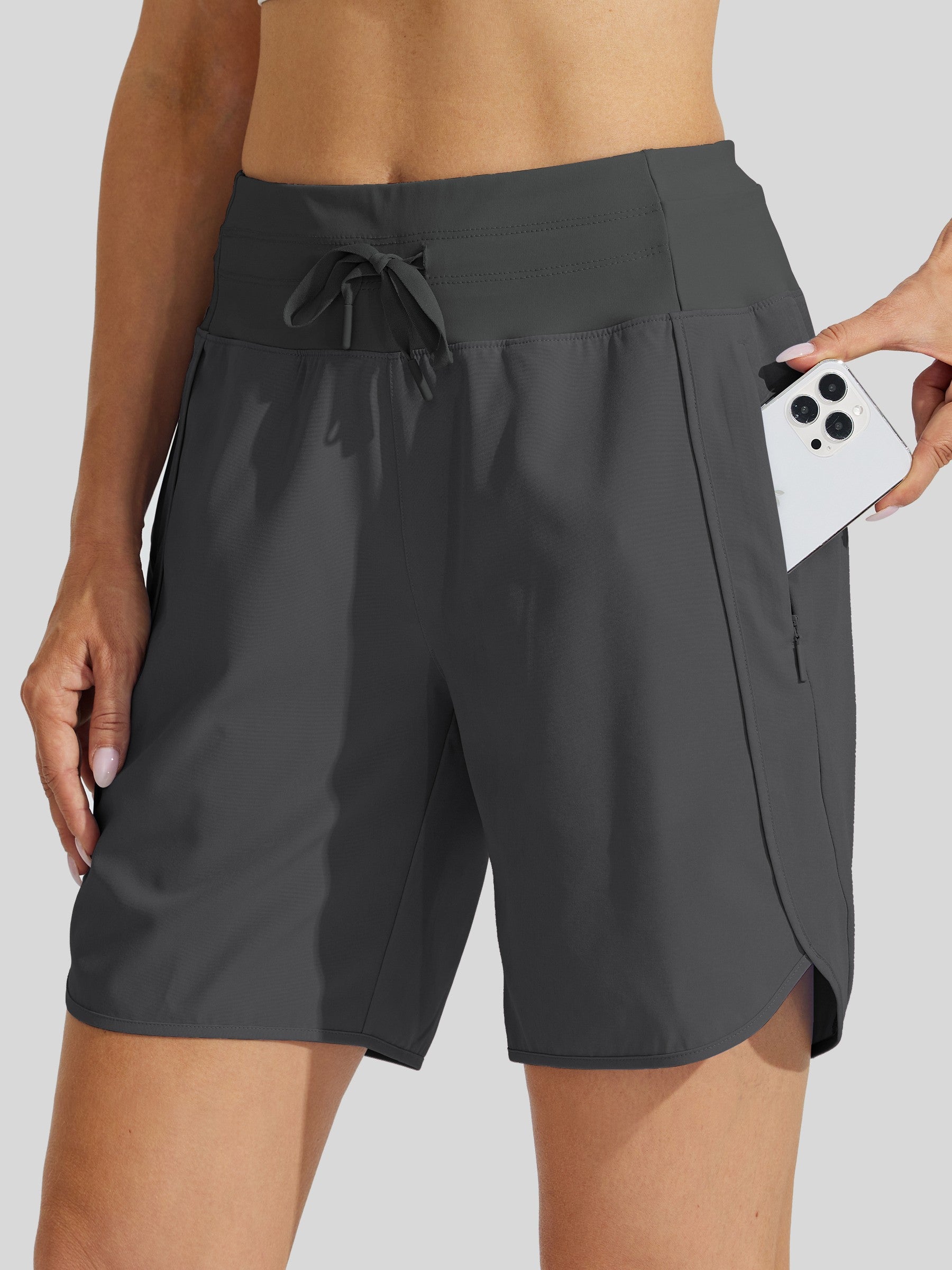 ✨Women's Active 7 Inseam Athletic Long Running High Wasistband Shorts