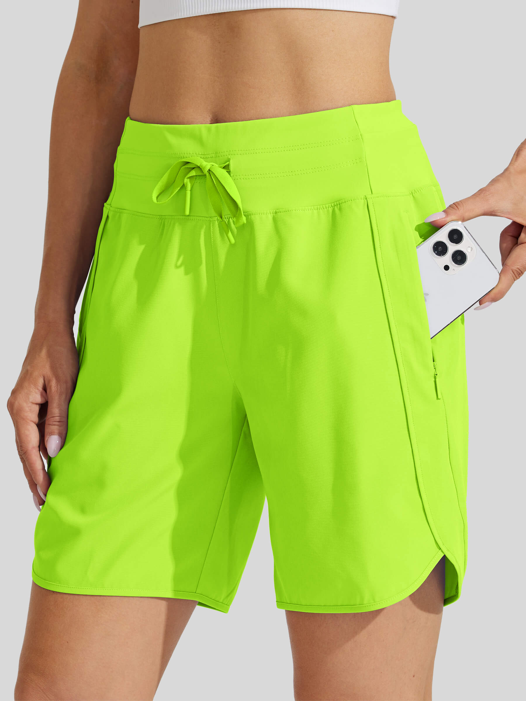 ✨Women's Active 7 Inseam Athletic Long Running High Wasistband Shorts