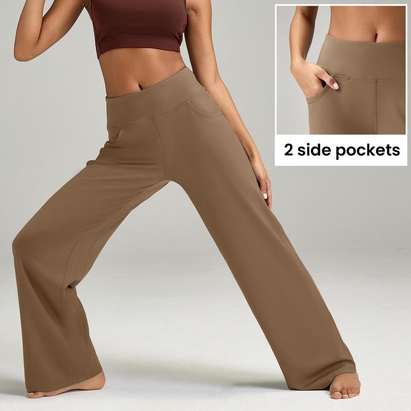High Waisted Loose Wide Leg Yoga Pants   Lounge Casual Work Pants